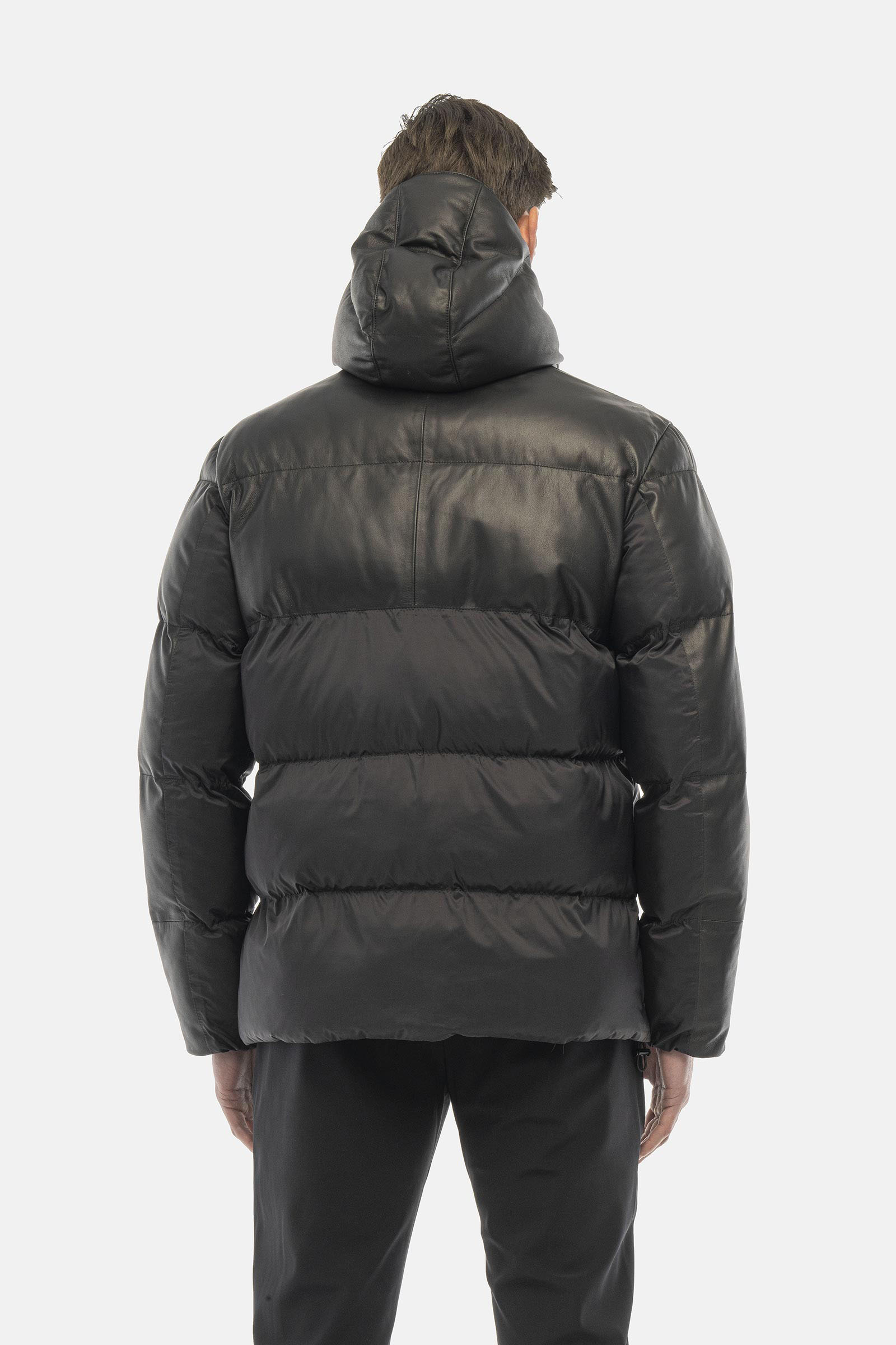 Piumino in pelle