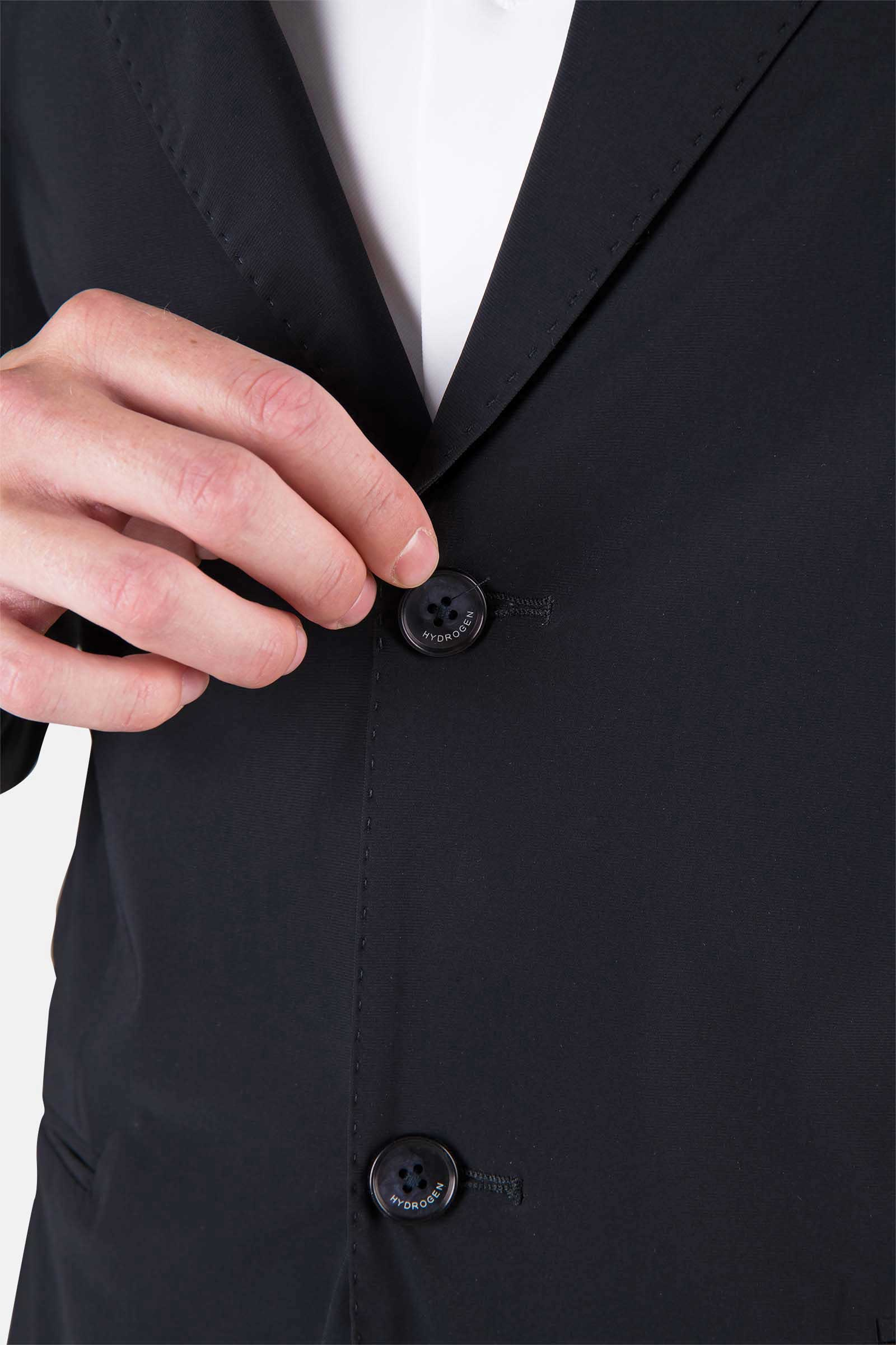 FUTURE LAB PEAK LAPEL JACKET - BLACK - Hydrogen - Luxury Sportwear