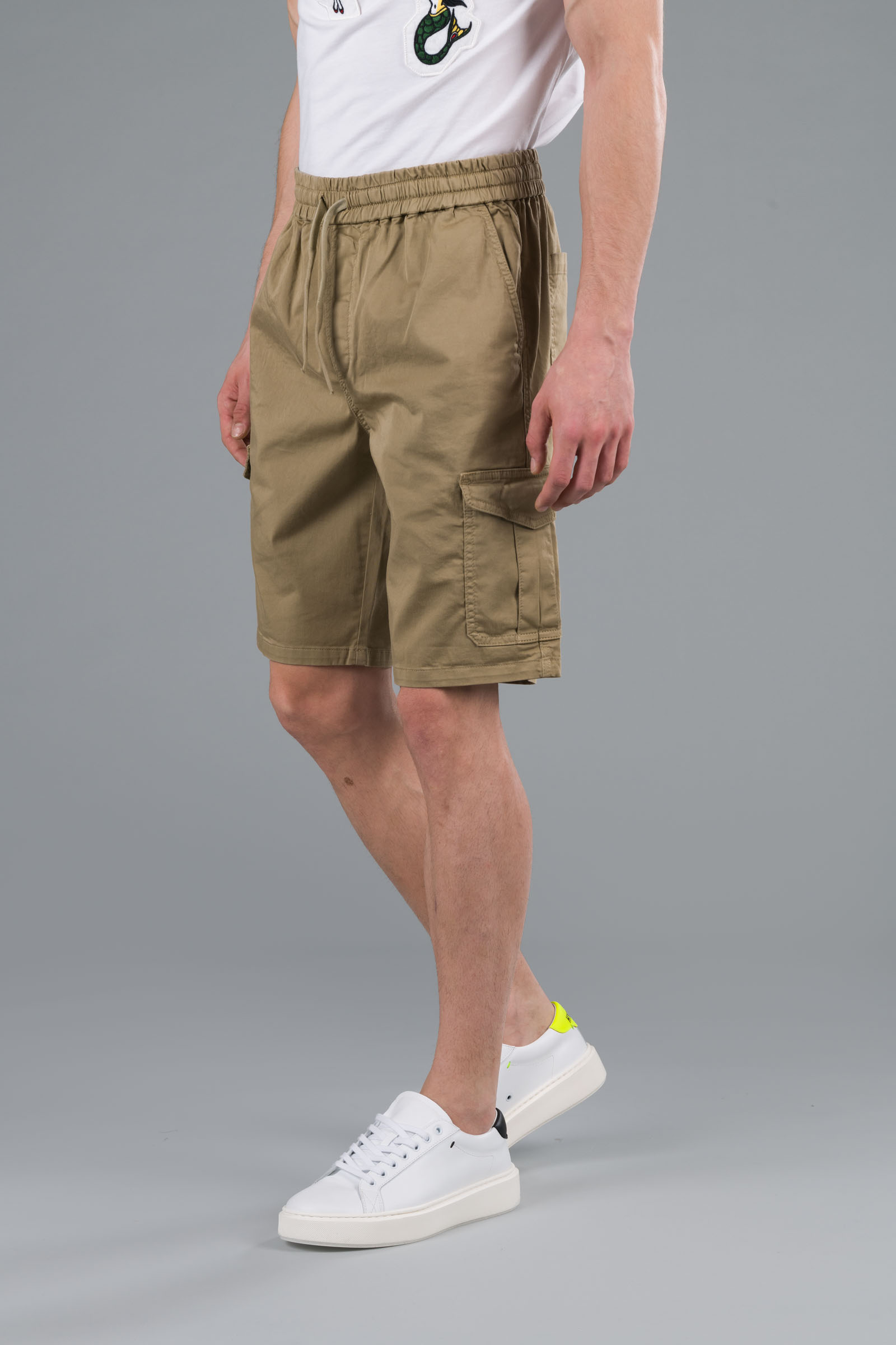 CARGO SHORTS - BEIGE - Hydrogen - Luxury Sportwear