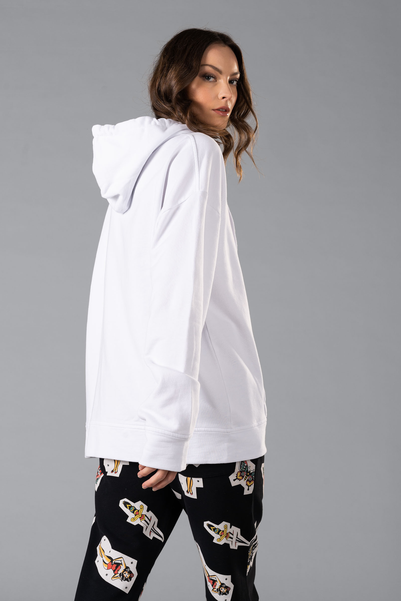 BENNY FZ HOODIE - WHITE - Hydrogen - Luxury Sportwear