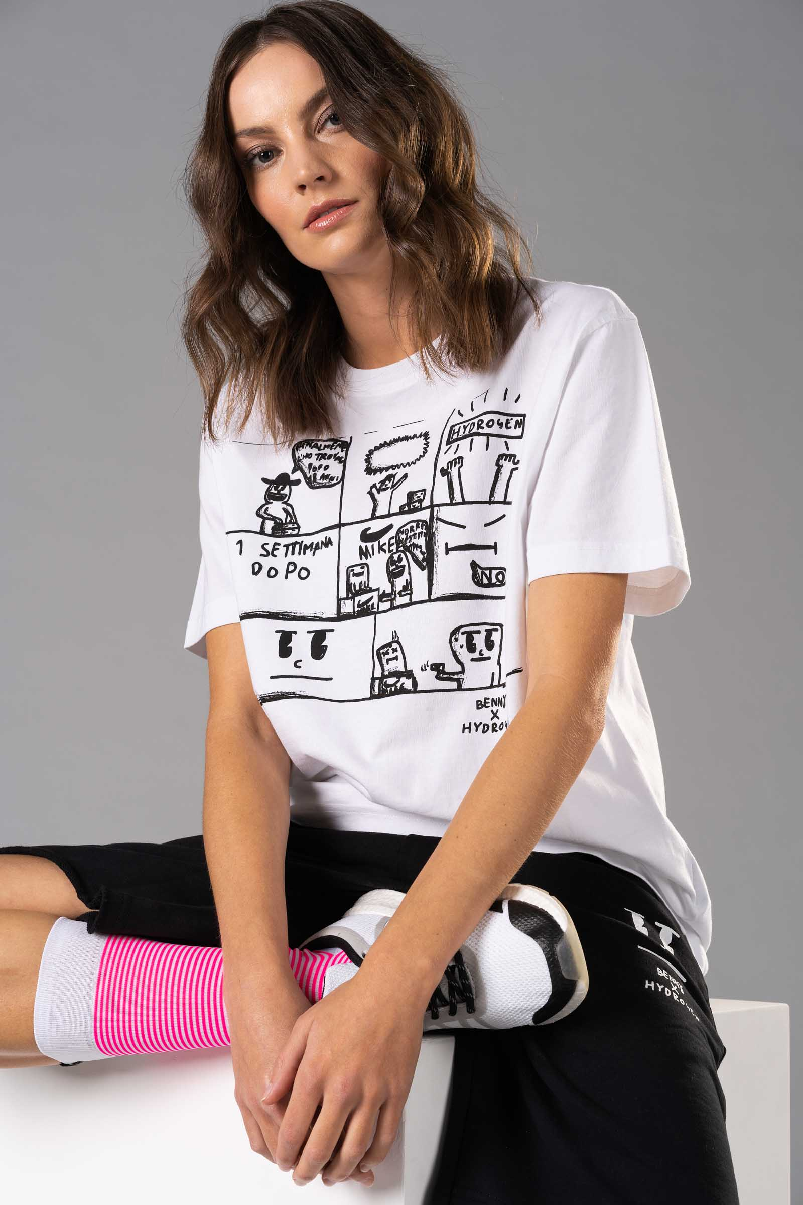 COMICS BENNY TEE - WHITE - Abbigliamento sportivo | Hydrogen