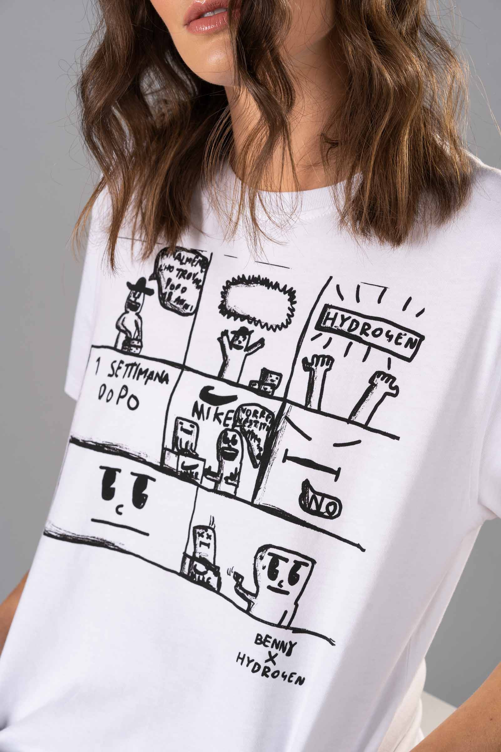 COMICS BENNY TEE - WHITE - Abbigliamento sportivo | Hydrogen