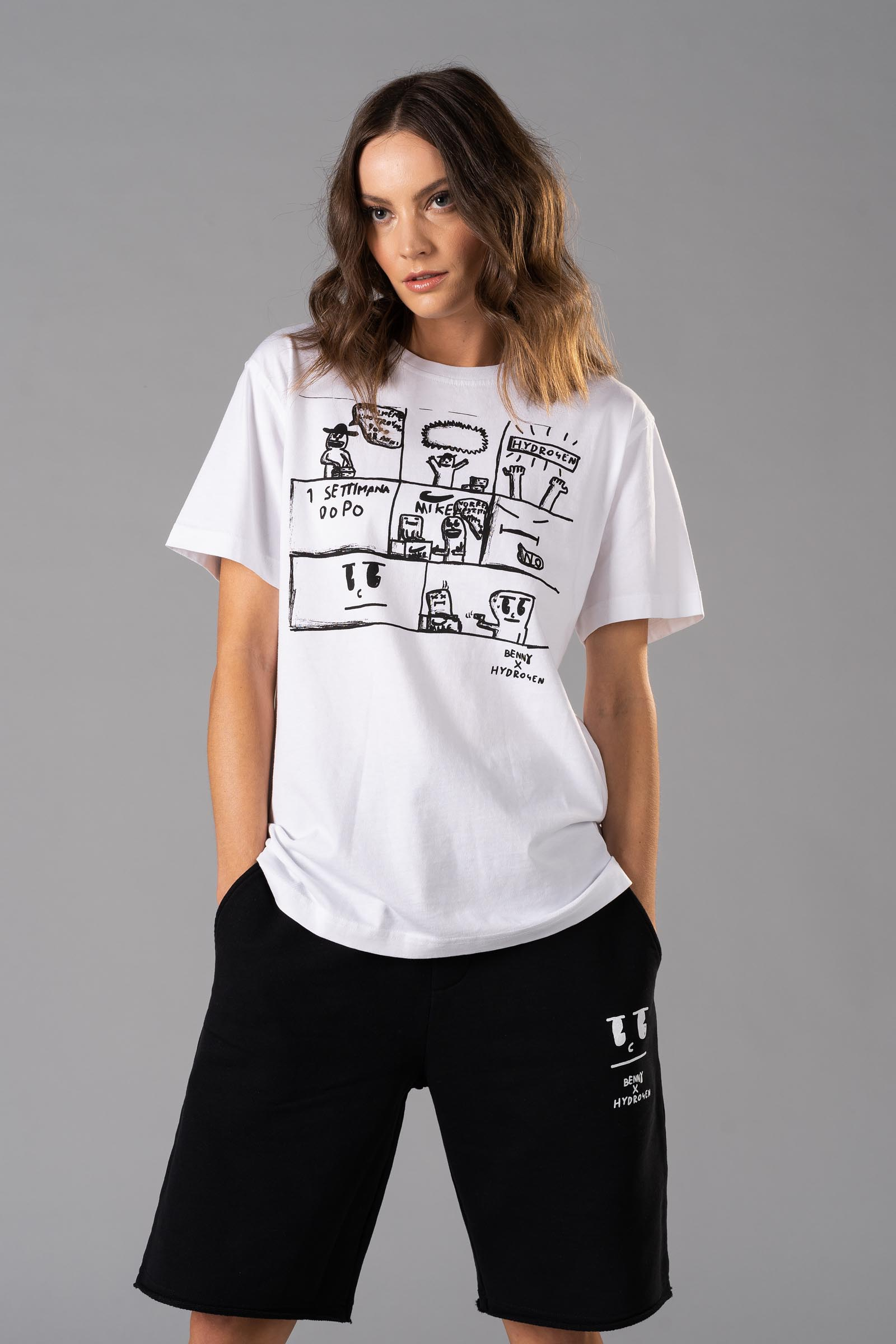 COMICS BENNY TEE - WHITE - Abbigliamento sportivo | Hydrogen