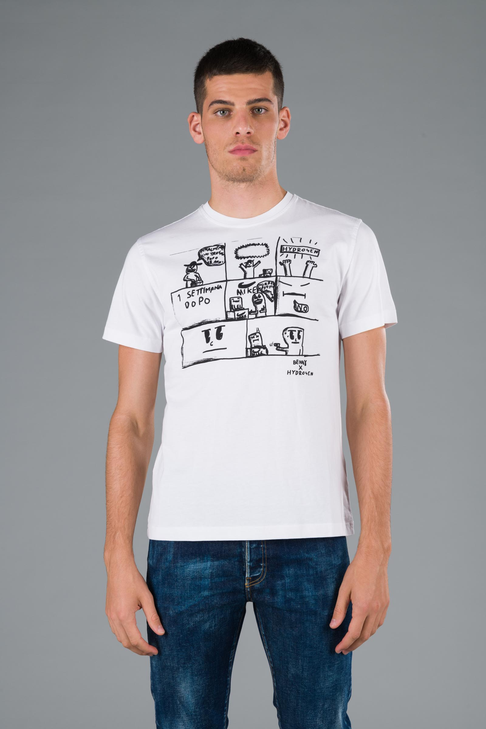 COMICS BENNY TEE - WHITE - Abbigliamento sportivo | Hydrogen