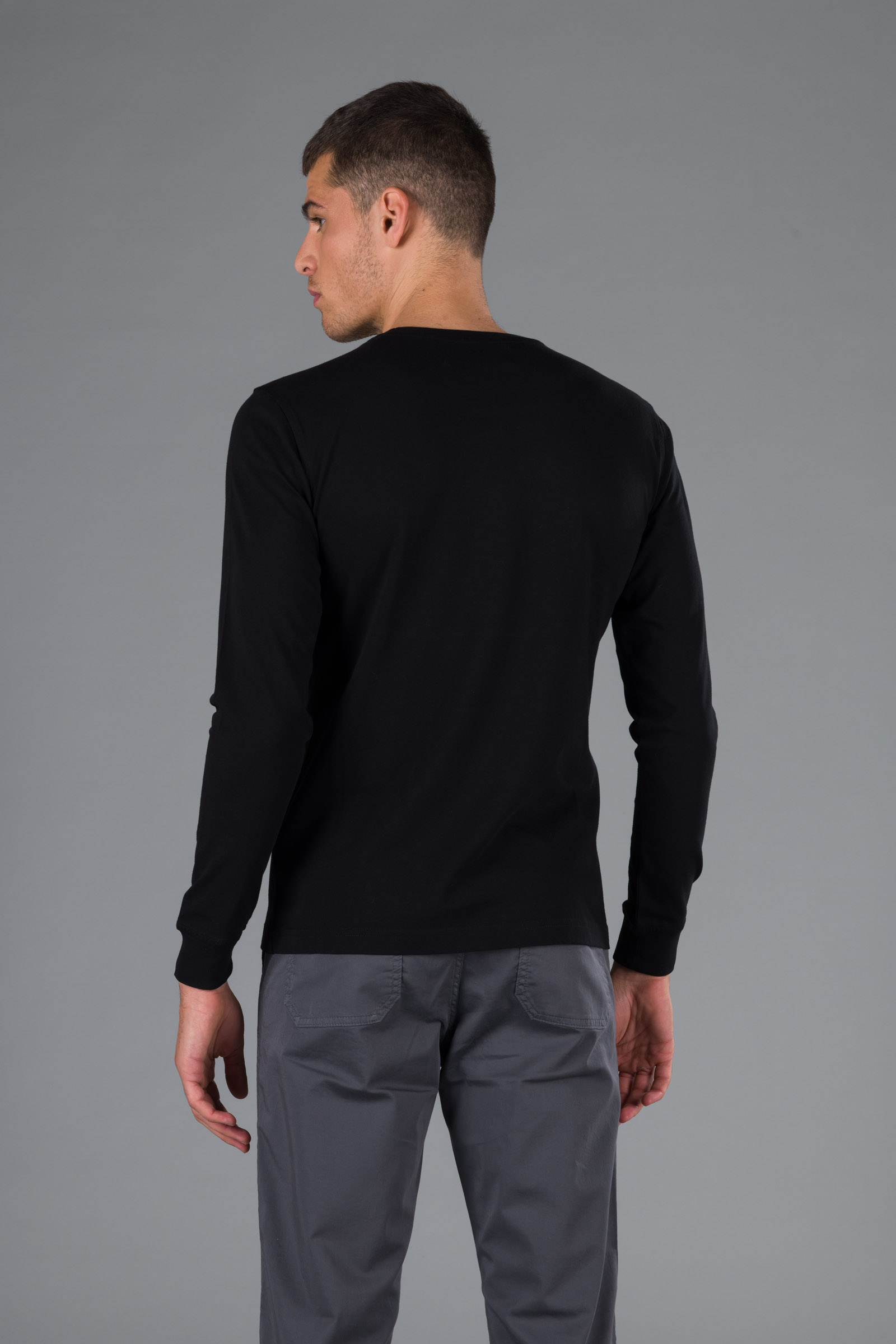 COMICS BENNY TEE LS - BLACK - Hydrogen - Luxury Sportwear
