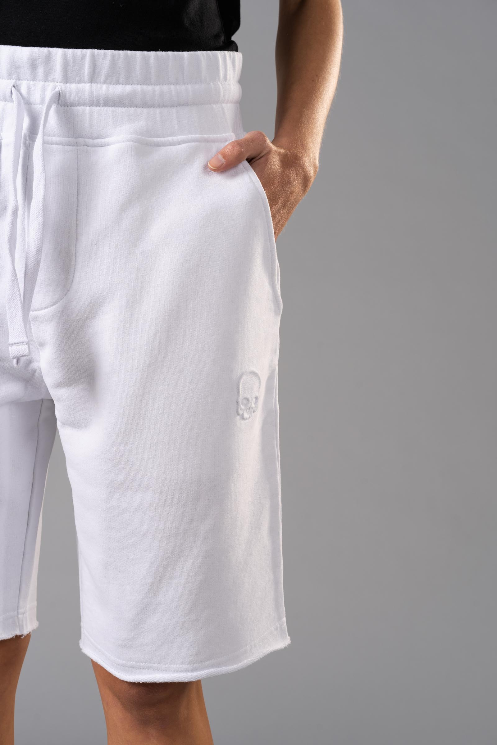 SKULL SHORTS - WHITE - Hydrogen - Luxury Sportwear