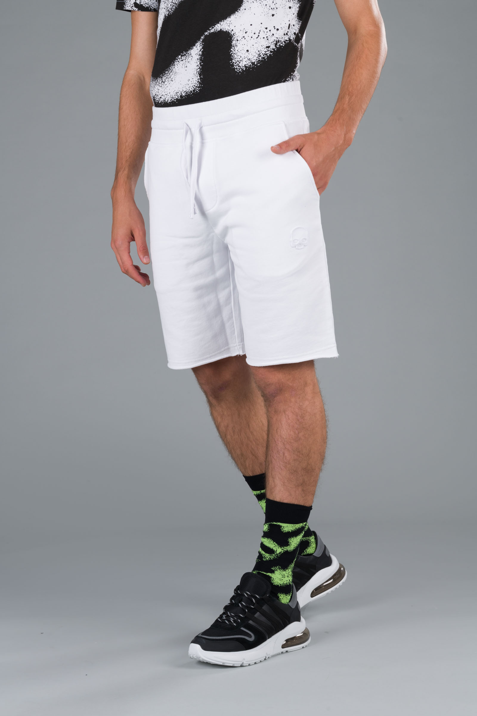 SKULL SHORTS - WHITE - Hydrogen - Luxury Sportwear