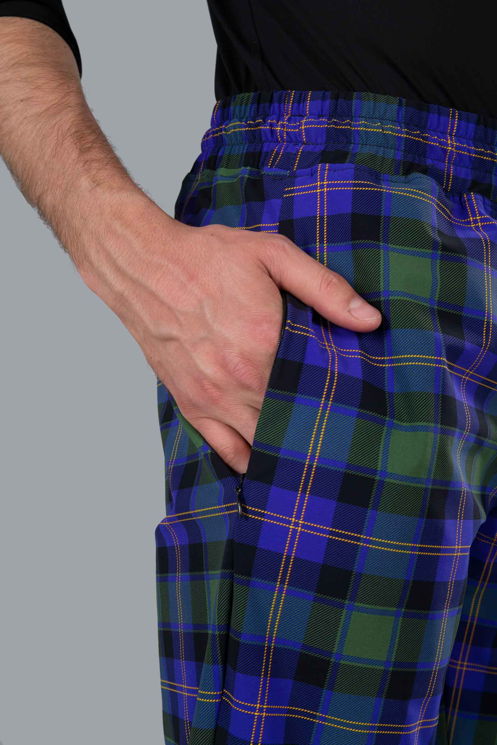TECH PANTS - DIS. 5 GREEN/PURPLE - Hydrogen - Luxury Sportwear