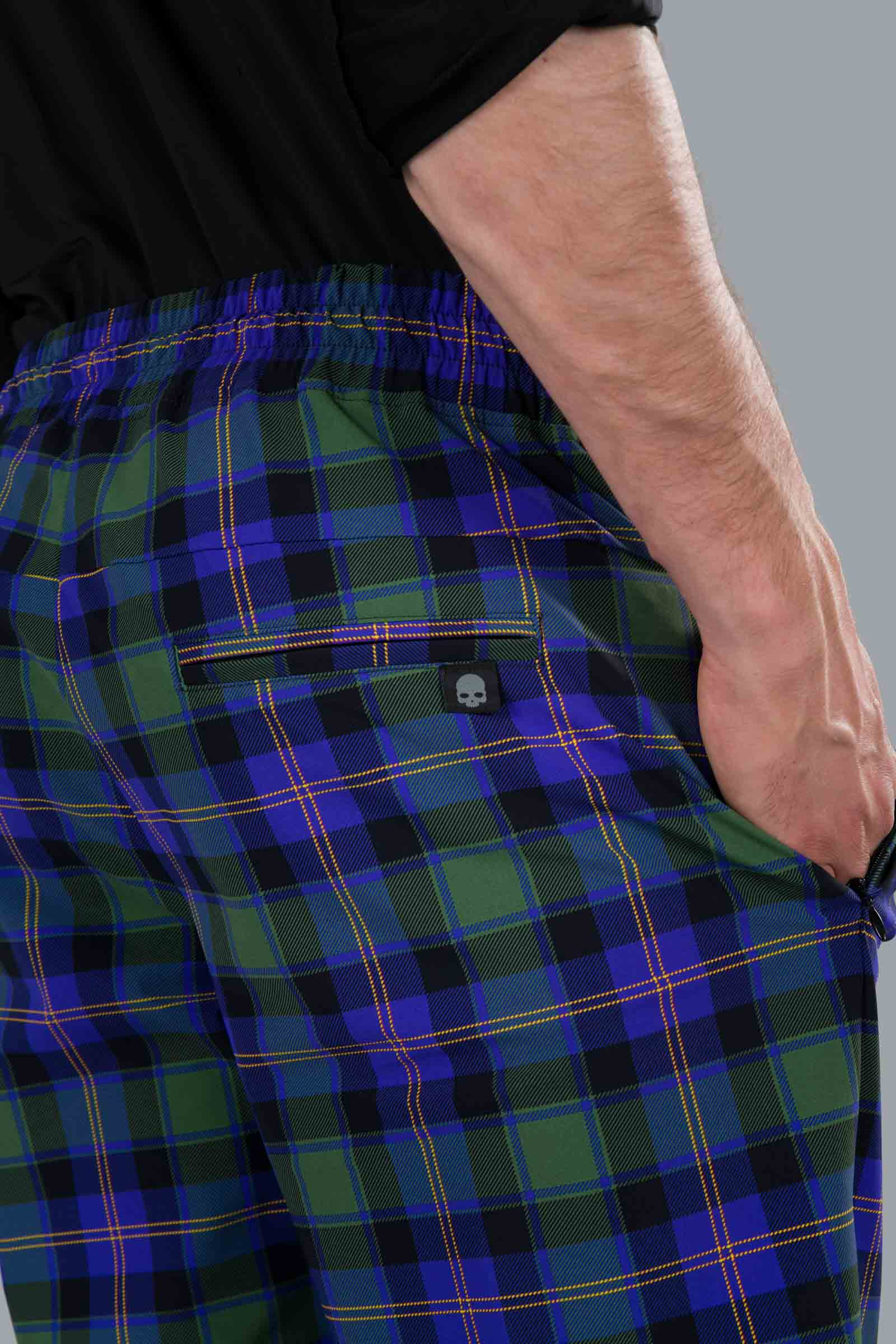 TECH PANTS - DIS. 5 GREEN/PURPLE - Hydrogen - Luxury Sportwear
