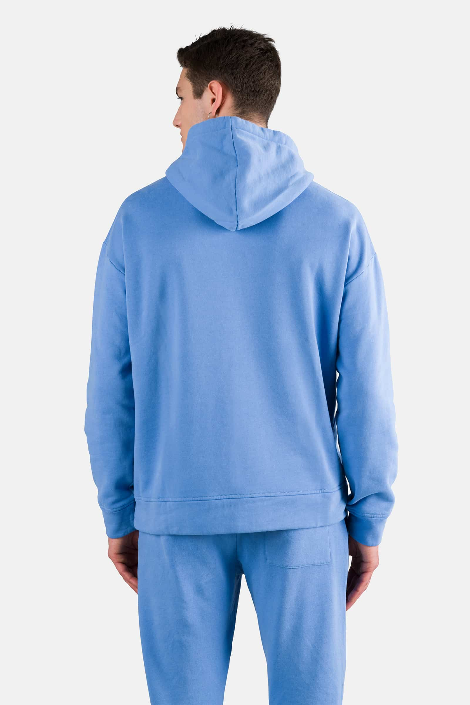 FELPA CAPPUCCIO CON TESCHIO - SKY BLUE - Abbigliamento sportivo | Hydrogen