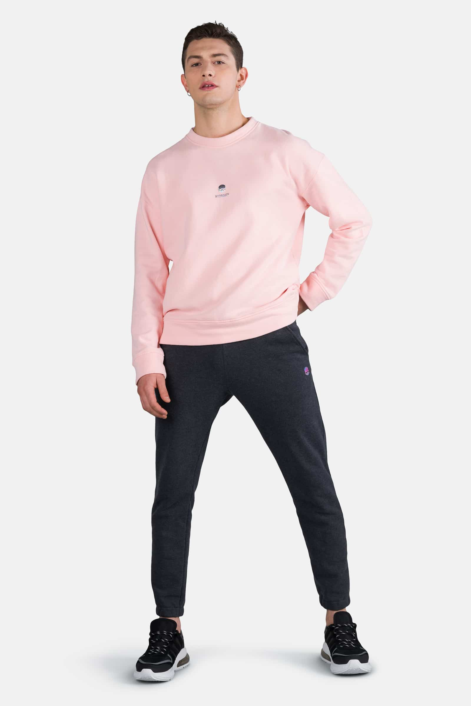 CREWNECK SWEATSHIRT - PINK - Hydrogen - Luxury Sportwear