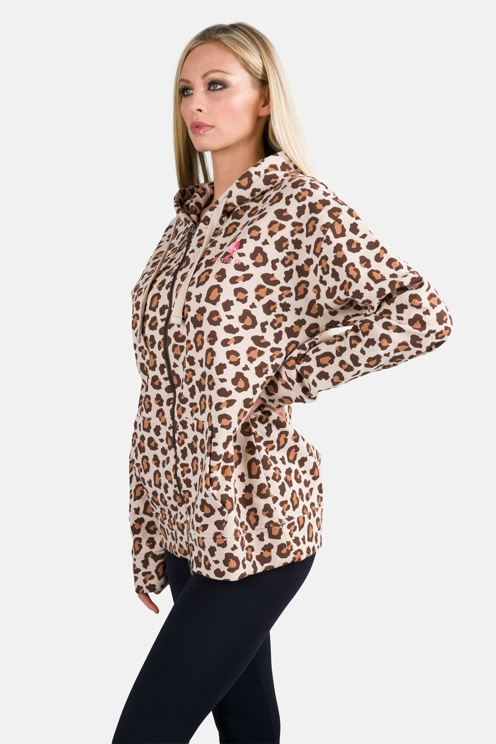 PRINTED FZ HOODIE - JAGUAR - Hydrogen - Luxury Sportwear