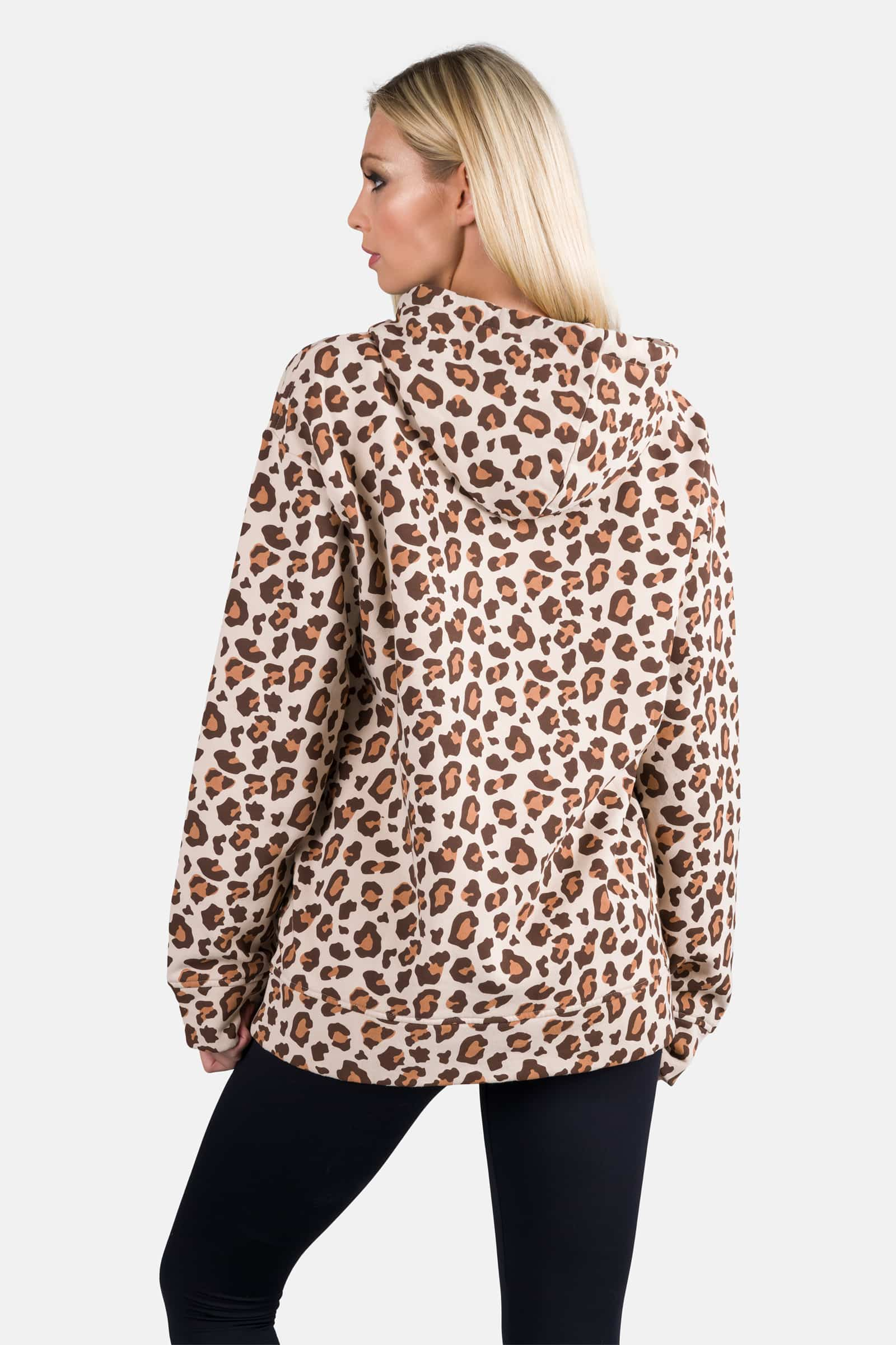 PRINTED FZ HOODIE - JAGUAR - Hydrogen - Luxury Sportwear