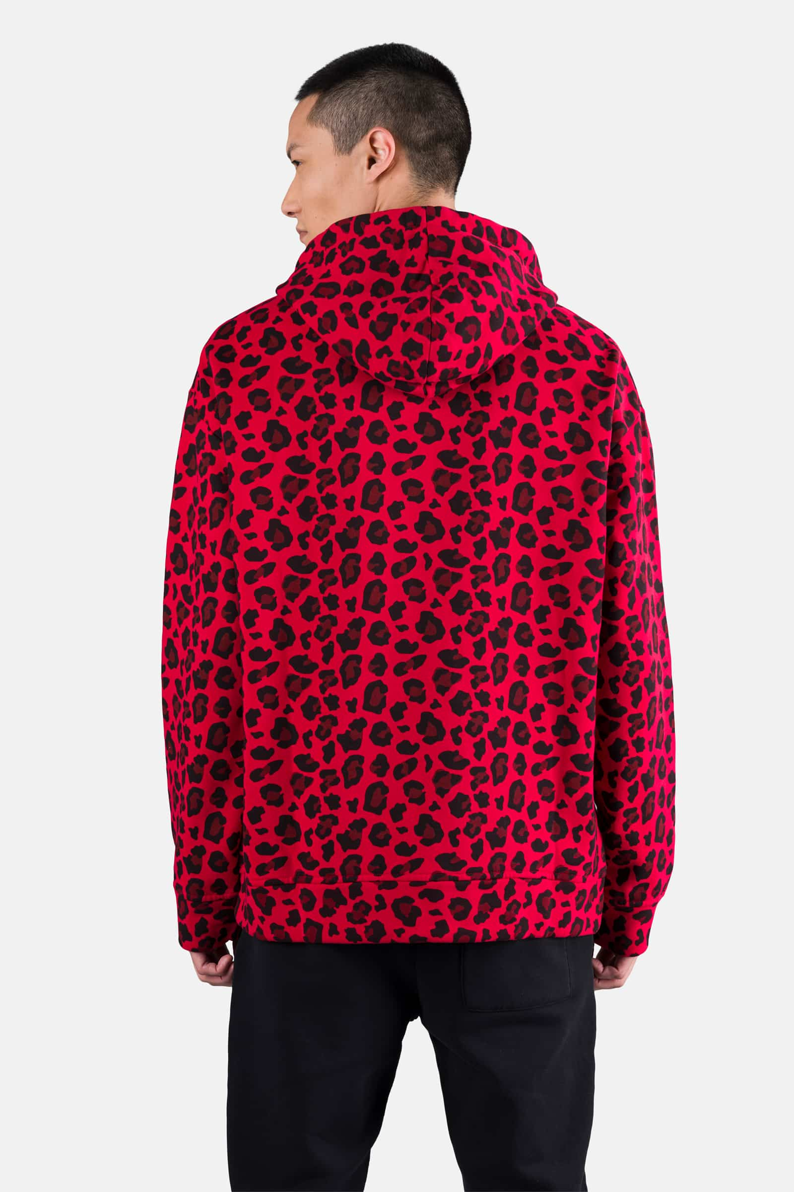 PRINTED FZ HOODIE - RED JAGUAR - Hydrogen - Luxury Sportwear