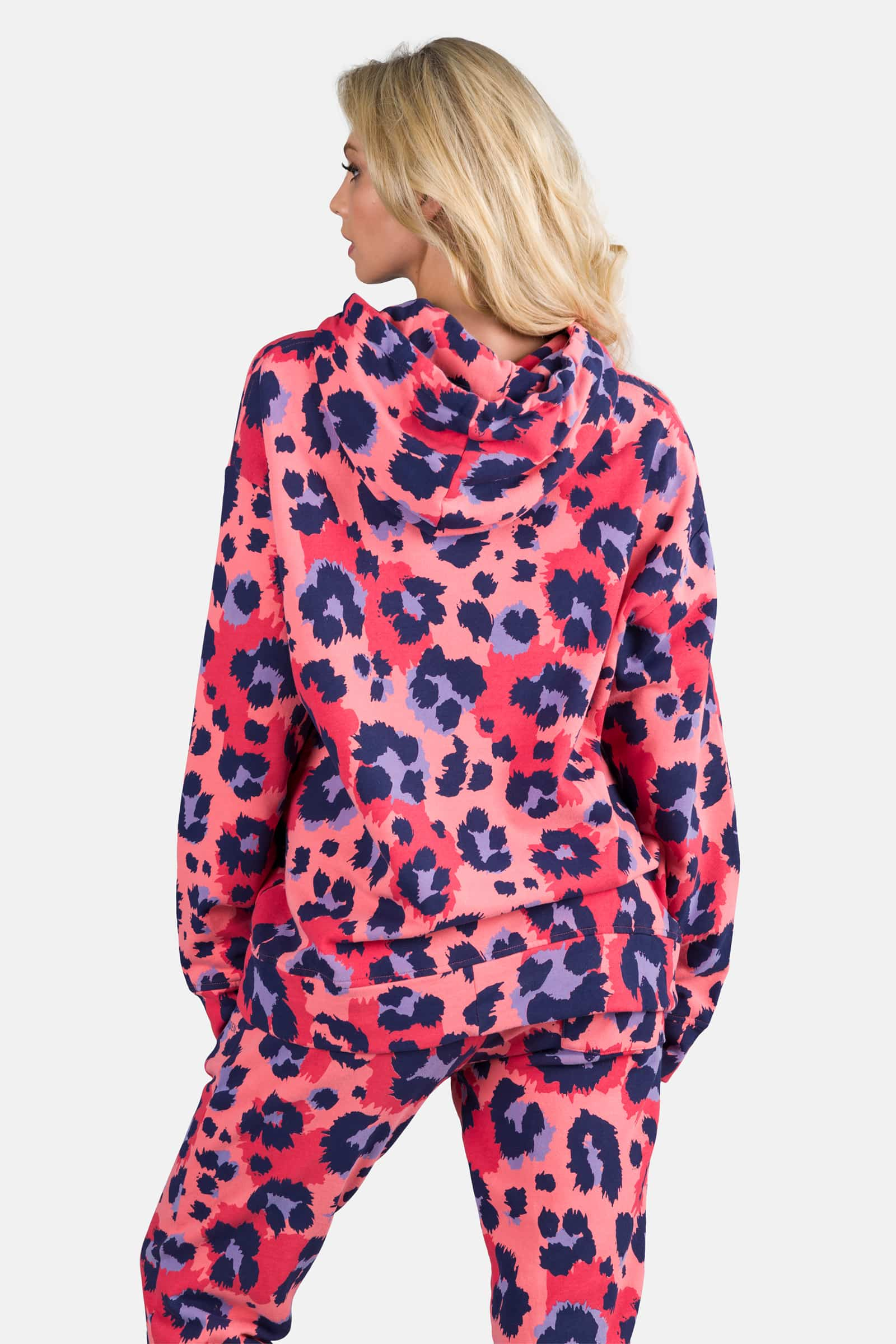 PRINTED HOODIE - CORAL FLOWERS - Hydrogen - Luxury Sportwear