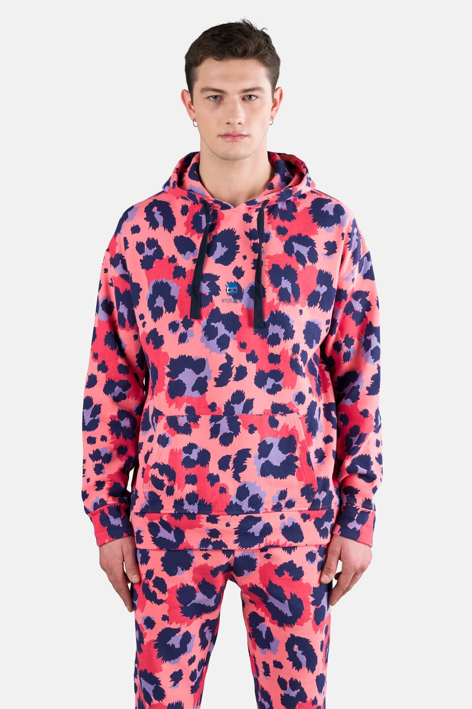 FELPA STAMPATA CON CAPPUCCIO - CORAL FLOWERS - Abbigliamento sportivo | Hydrogen