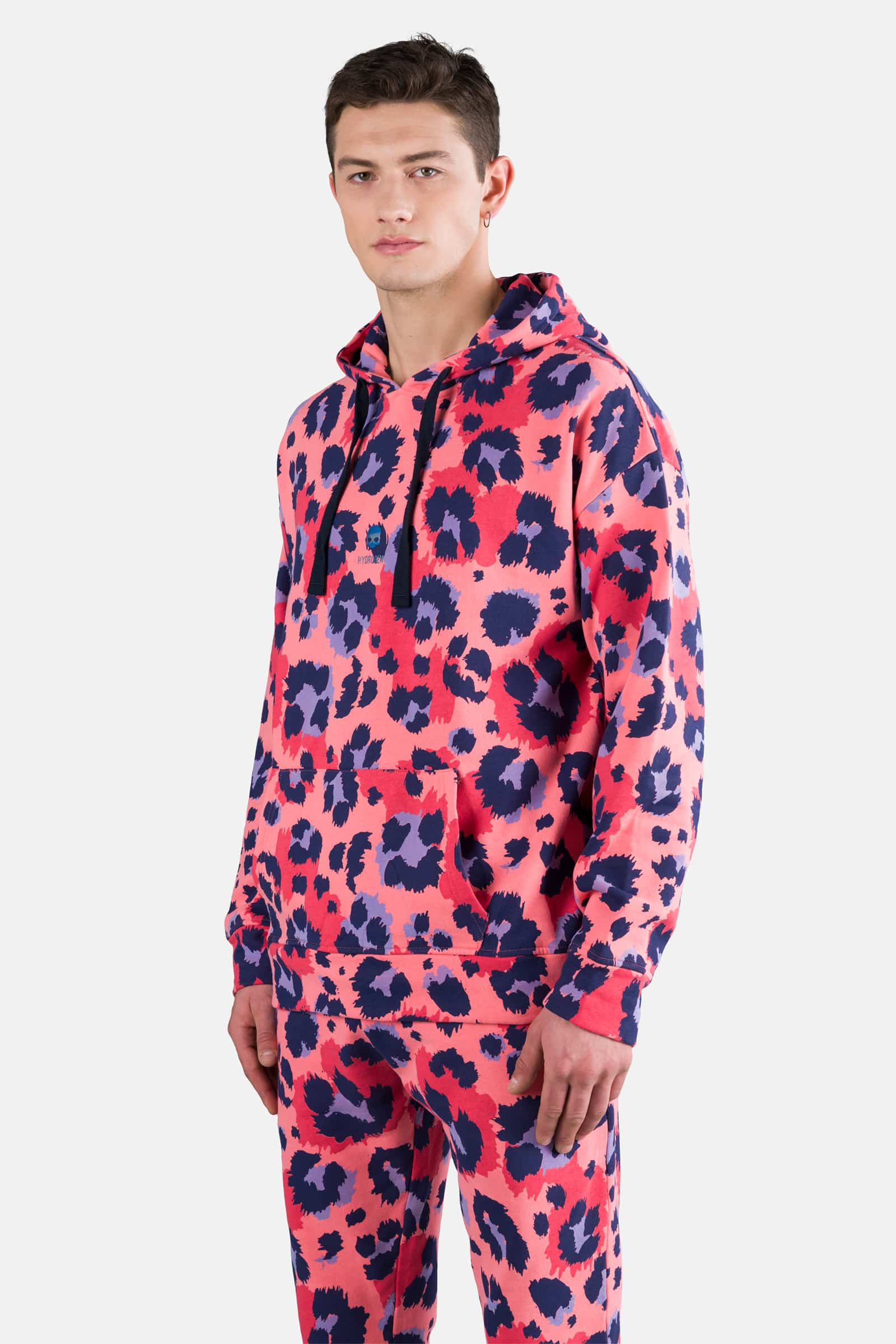 FELPA STAMPATA CON CAPPUCCIO - CORAL FLOWERS - Abbigliamento sportivo | Hydrogen