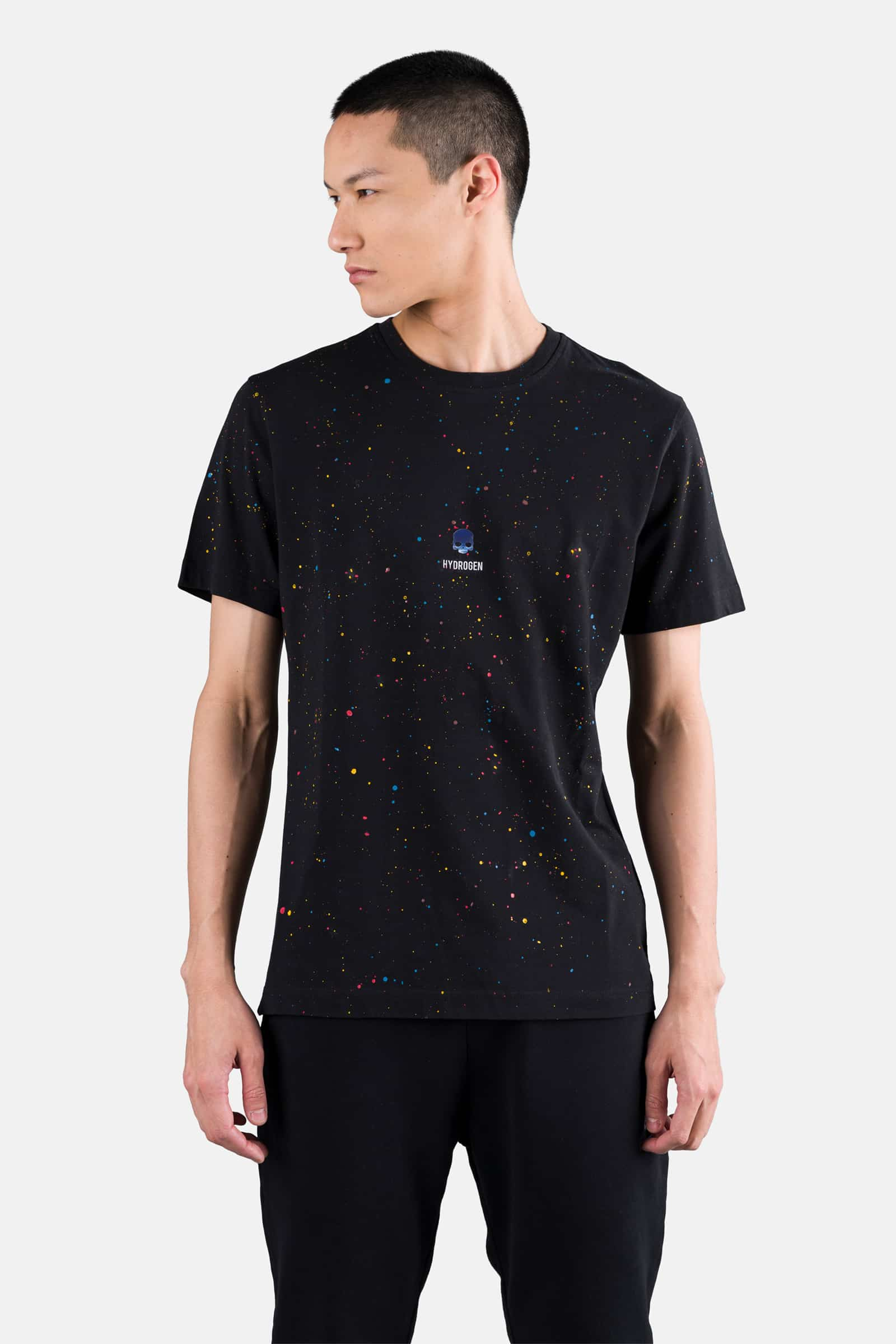 PRINTED SKULL TEE - Apparel - Hydrogen - Luxury Sportwear