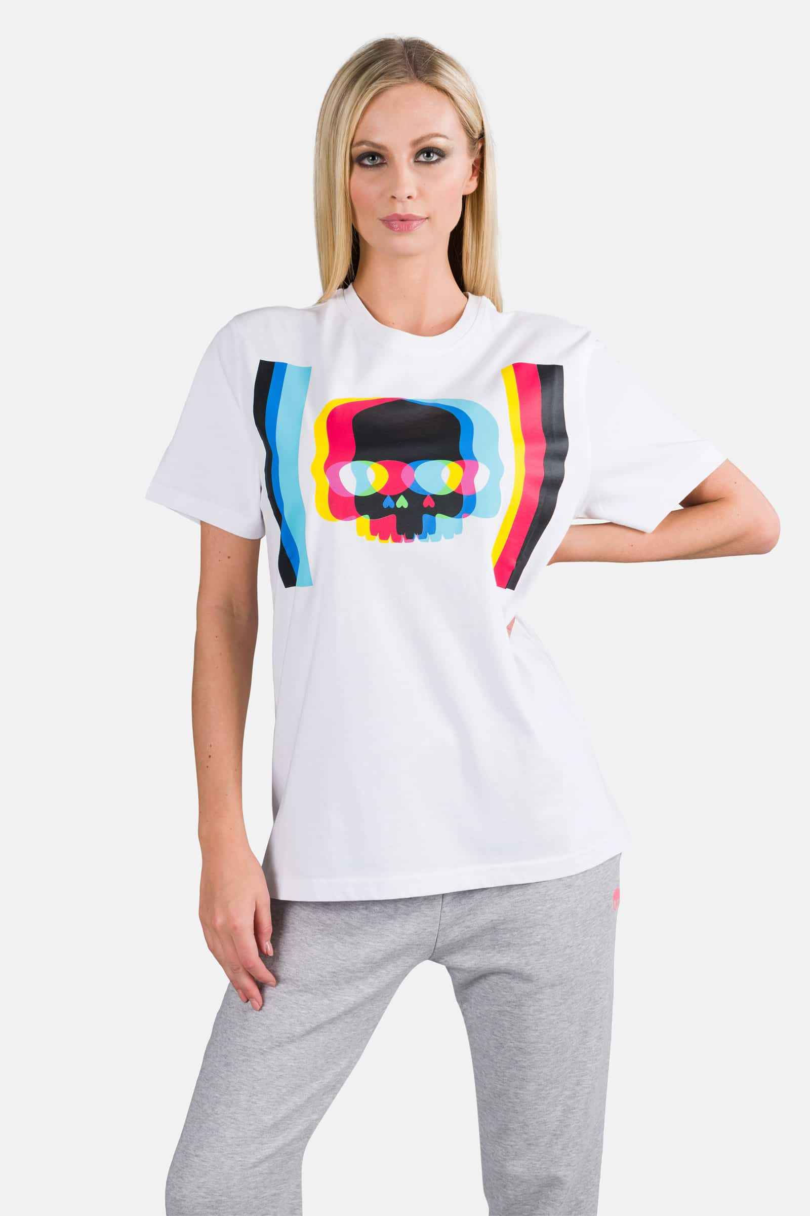 SKULL TEE - WHITE - Hydrogen - Luxury Sportwear