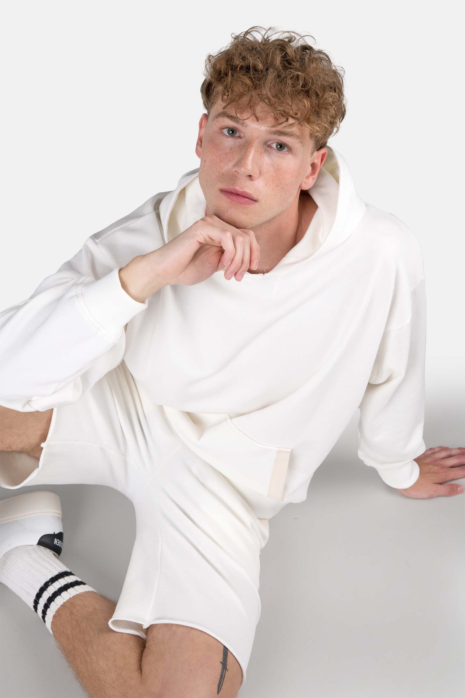 HOODIE - WHITE - Hydrogen - Luxury Sportwear
