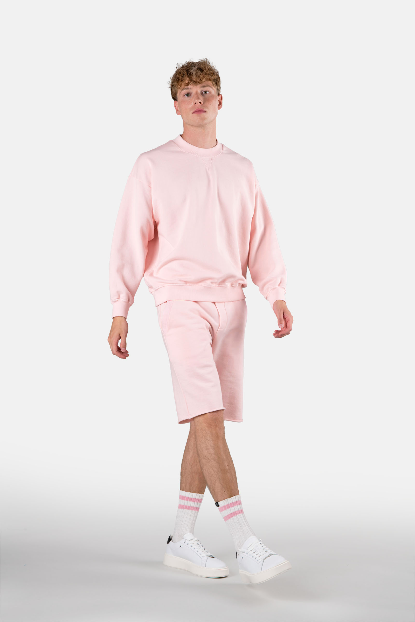 SWEATSHIRT CREWNECK - PINK - Hydrogen - Luxury Sportwear