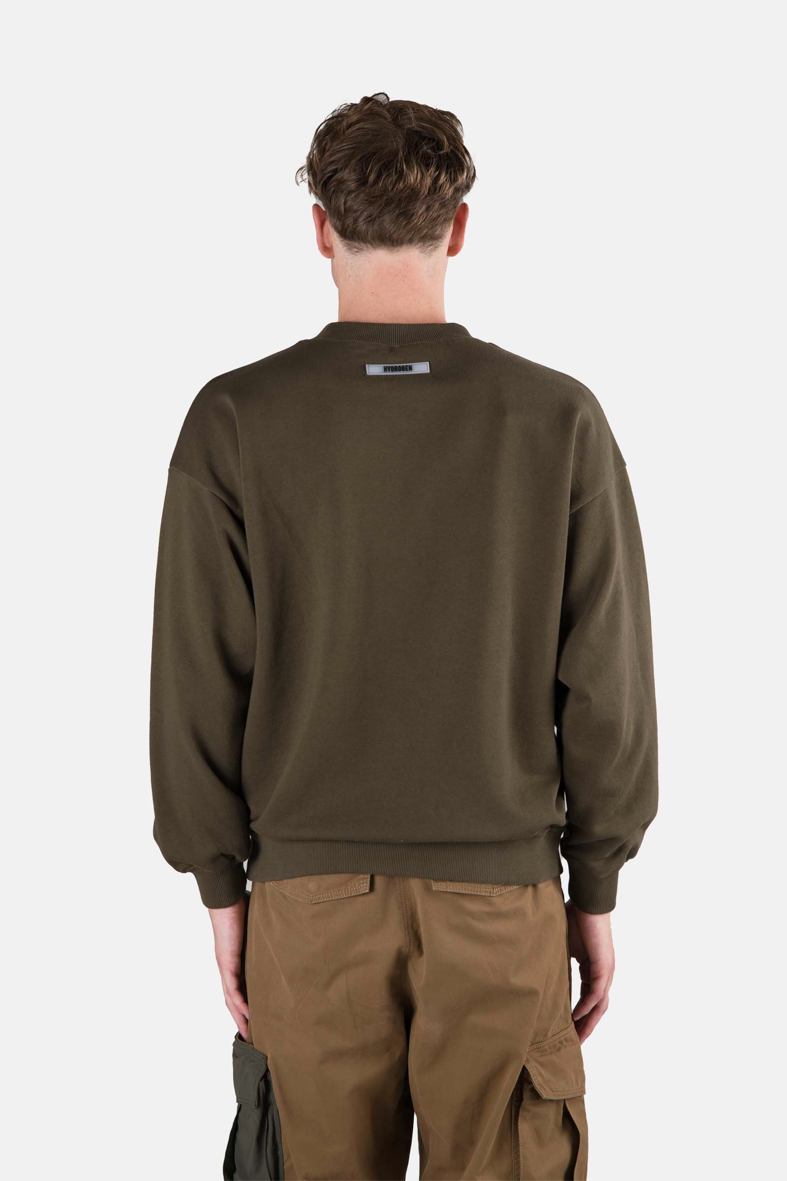 SWEATSHIRT CREWNECK - GREEN - Hydrogen - Luxury Sportwear