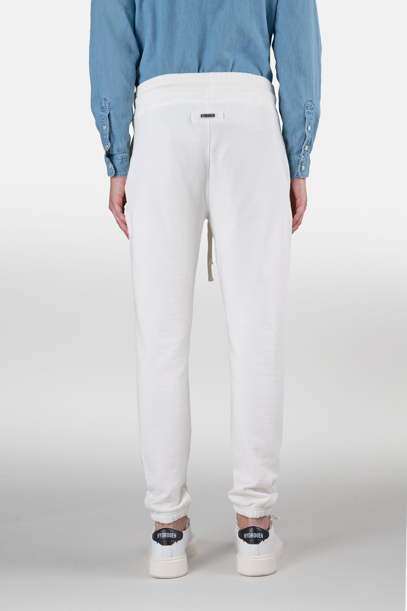 TRACK PANTS - WHITE - Hydrogen - Luxury Sportwear