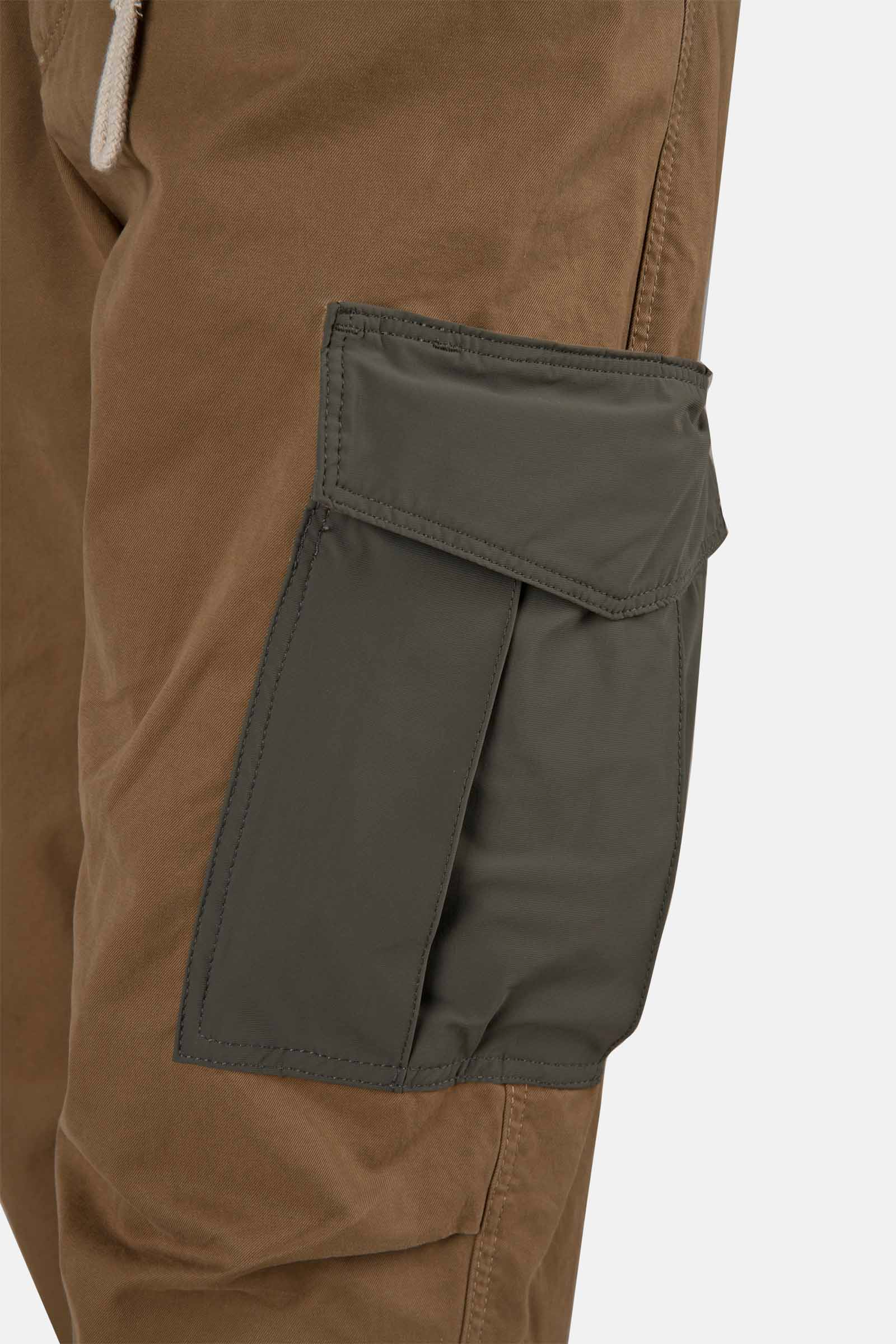 PANTALONI CARGO CON TASCHE - BROWN - Abbigliamento sportivo | Hydrogen