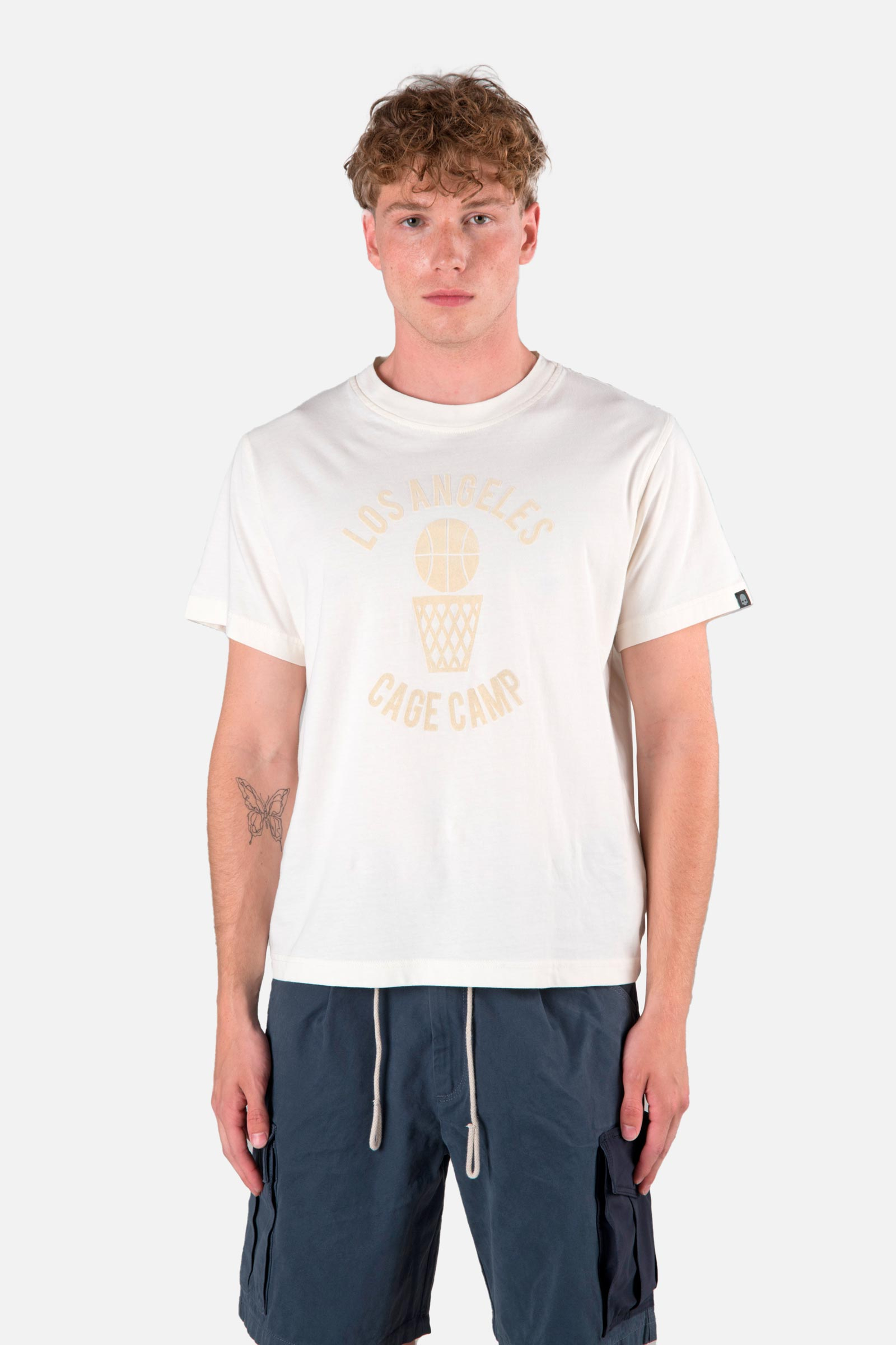 LA BASKET TEE - Apparel - Hydrogen - Luxury Sportwear