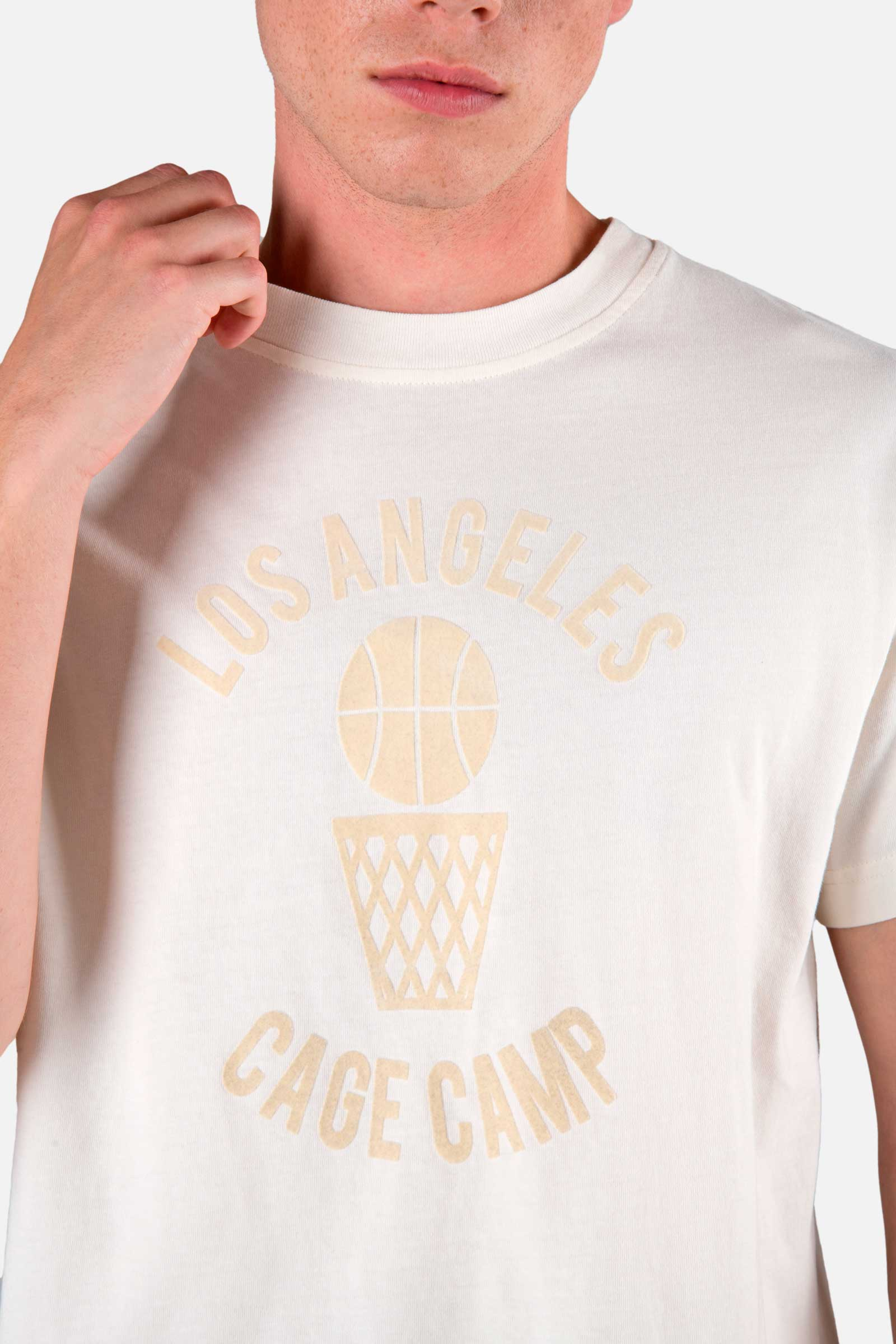 LA BASKET TEE - WHITE - Hydrogen - Luxury Sportwear