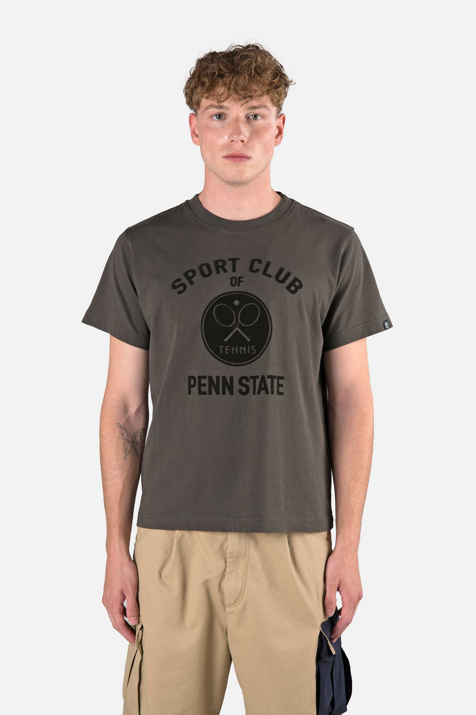 SPORTS CLUB PENN STATE TEE - Apparel - Hydrogen - Luxury Sportwear