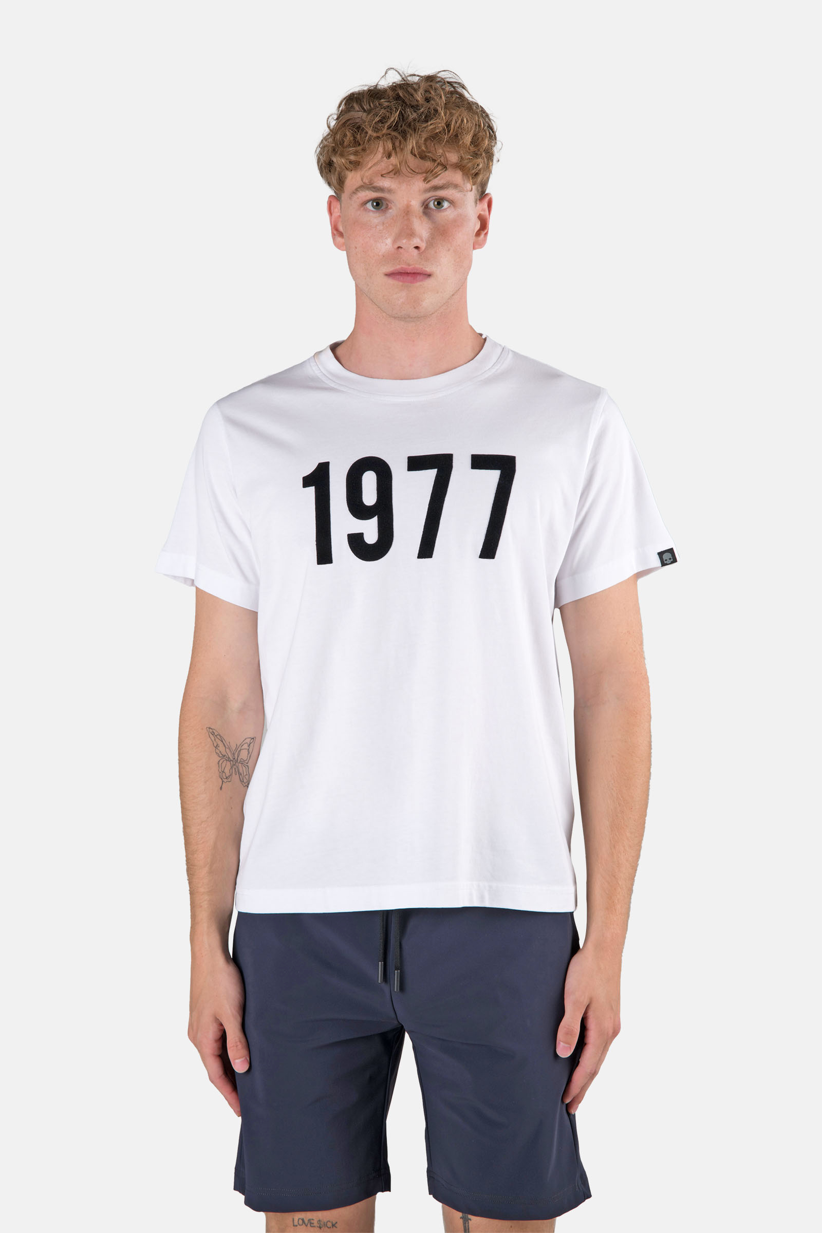 BORN 77 TEE - WHITE - Hydrogen - Luxury Sportwear