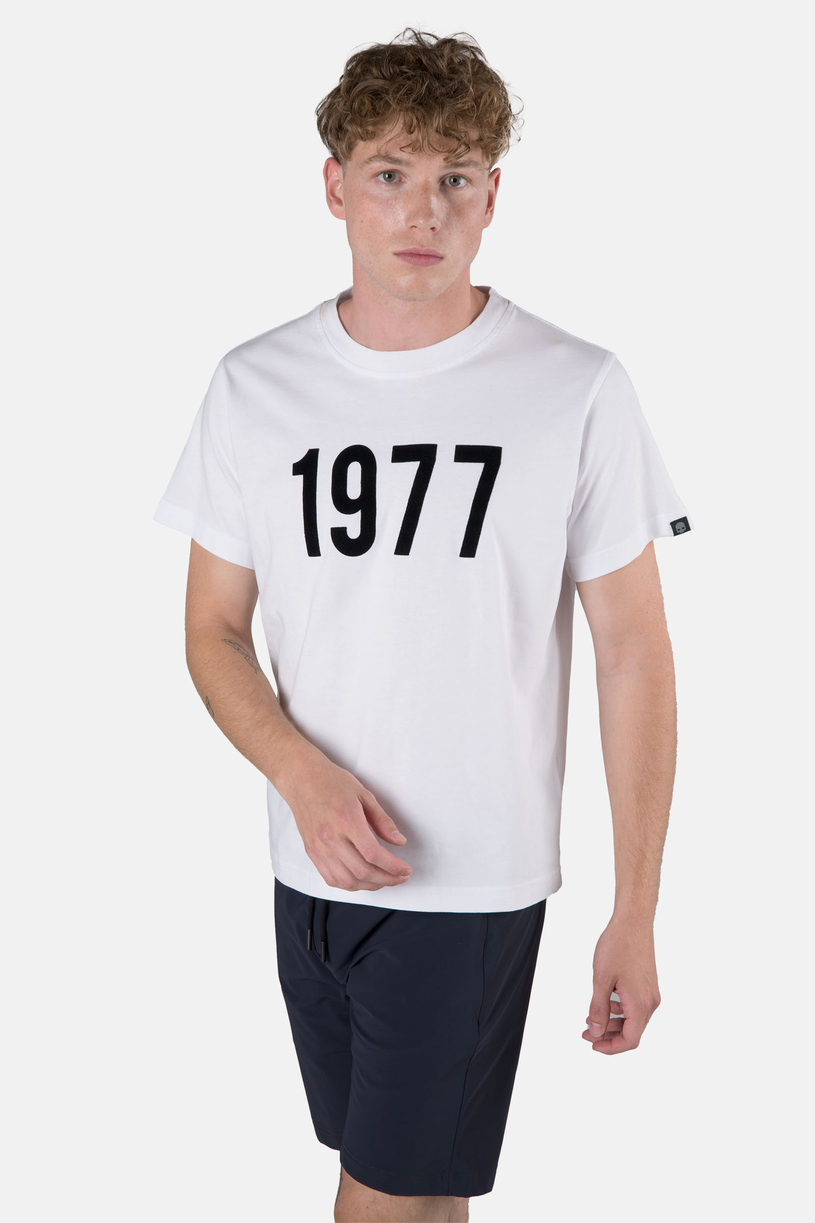 BORN 77 TEE - WHITE - Hydrogen - Luxury Sportwear