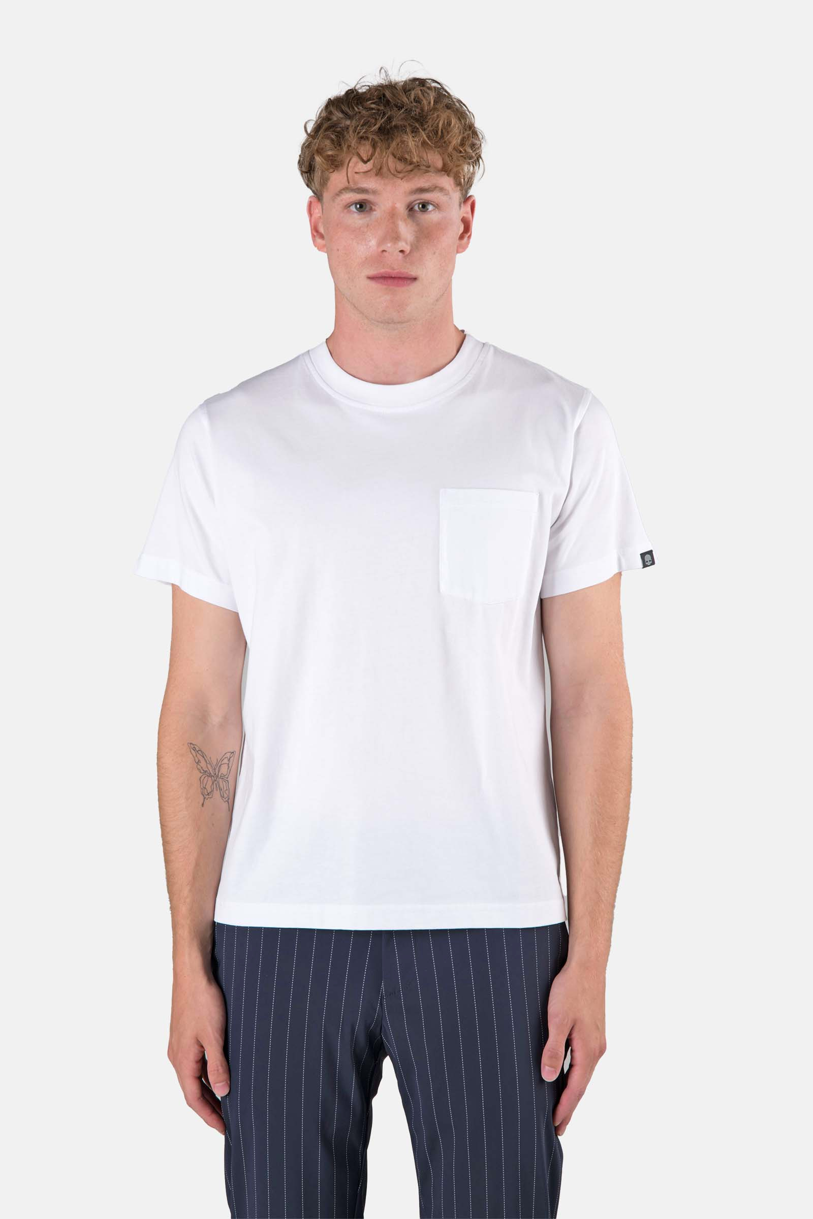 POCKET TEE - Apparel - Hydrogen - Luxury Sportwear