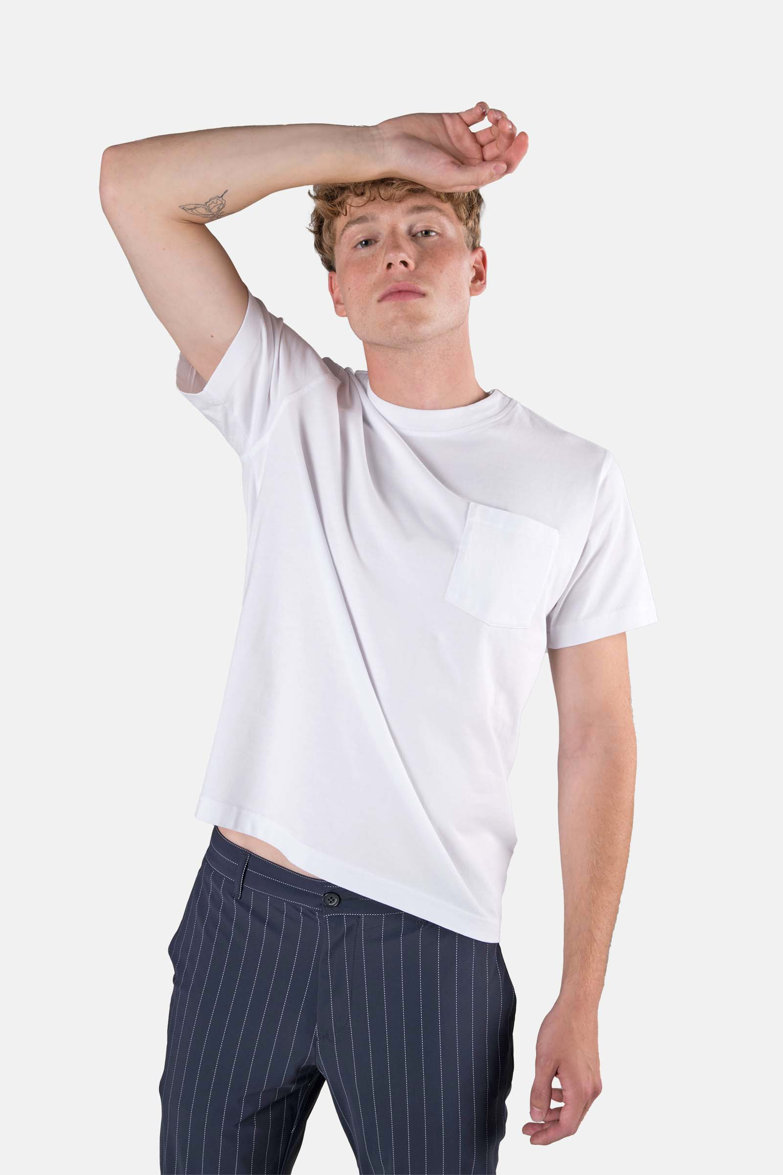 POCKET TEE - WHITE - Hydrogen - Luxury Sportwear