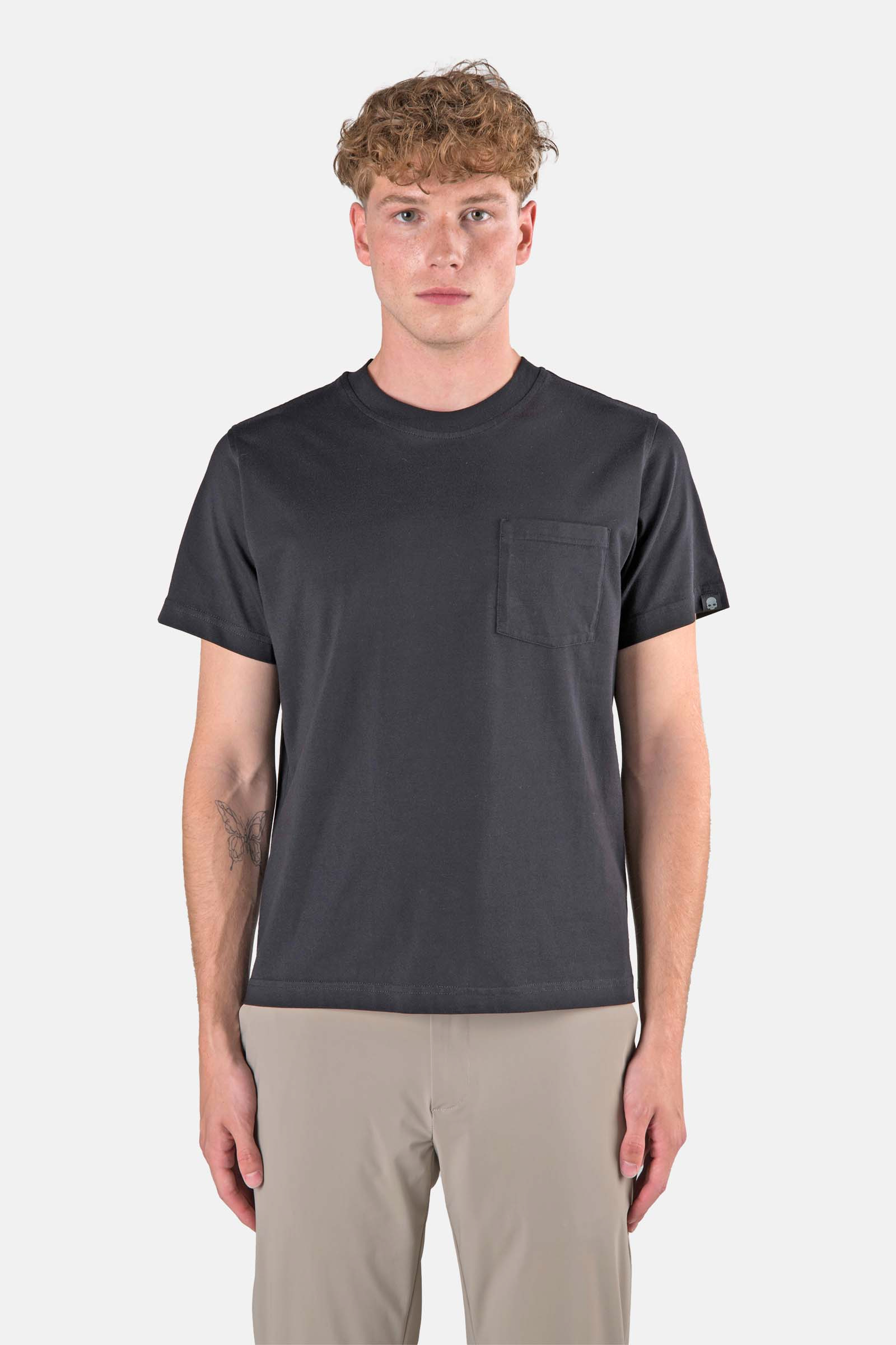 POCKET TEE - BLACK - Hydrogen - Luxury Sportwear