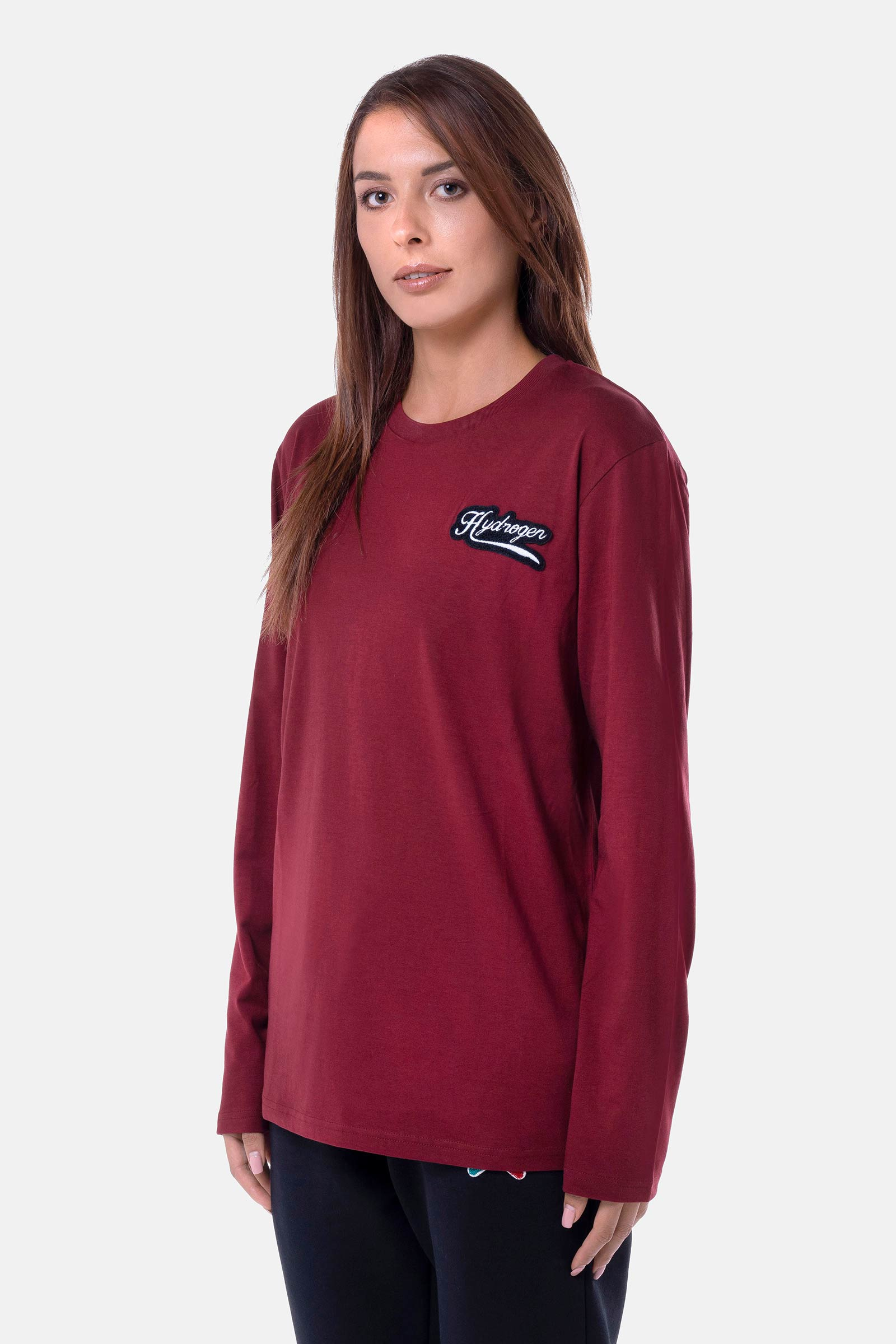 ITALIA 17 T-SHIRT - BORDEAUX - Hydrogen - Luxury Sportwear