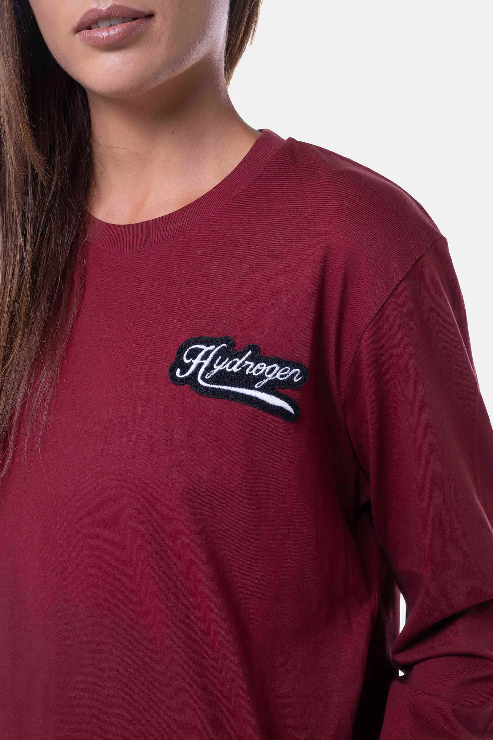 ITALIA 17 T-SHIRT - BORDEAUX - Hydrogen - Luxury Sportwear