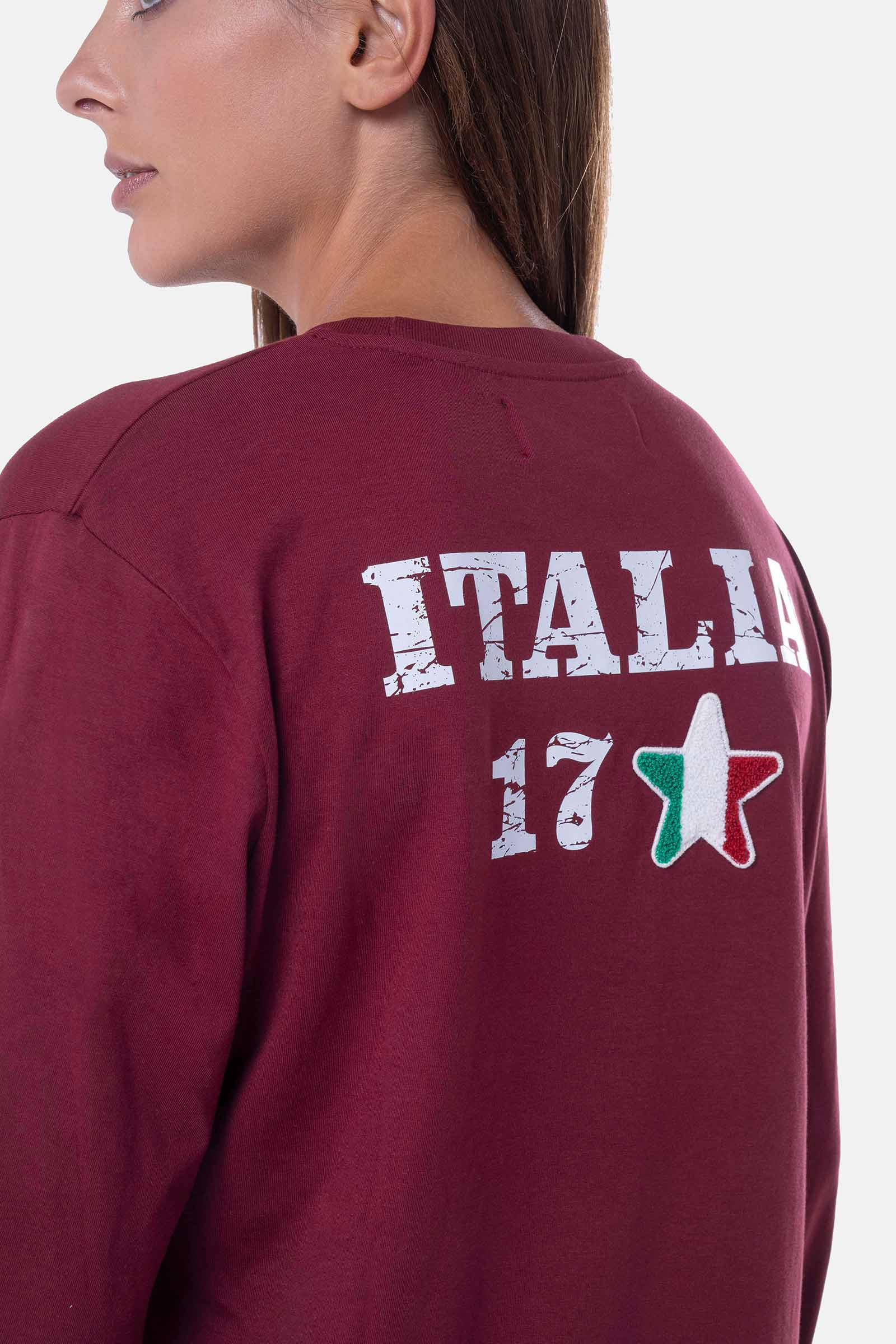 ITALIA 17 T-SHIRT - BORDEAUX - Hydrogen - Luxury Sportwear