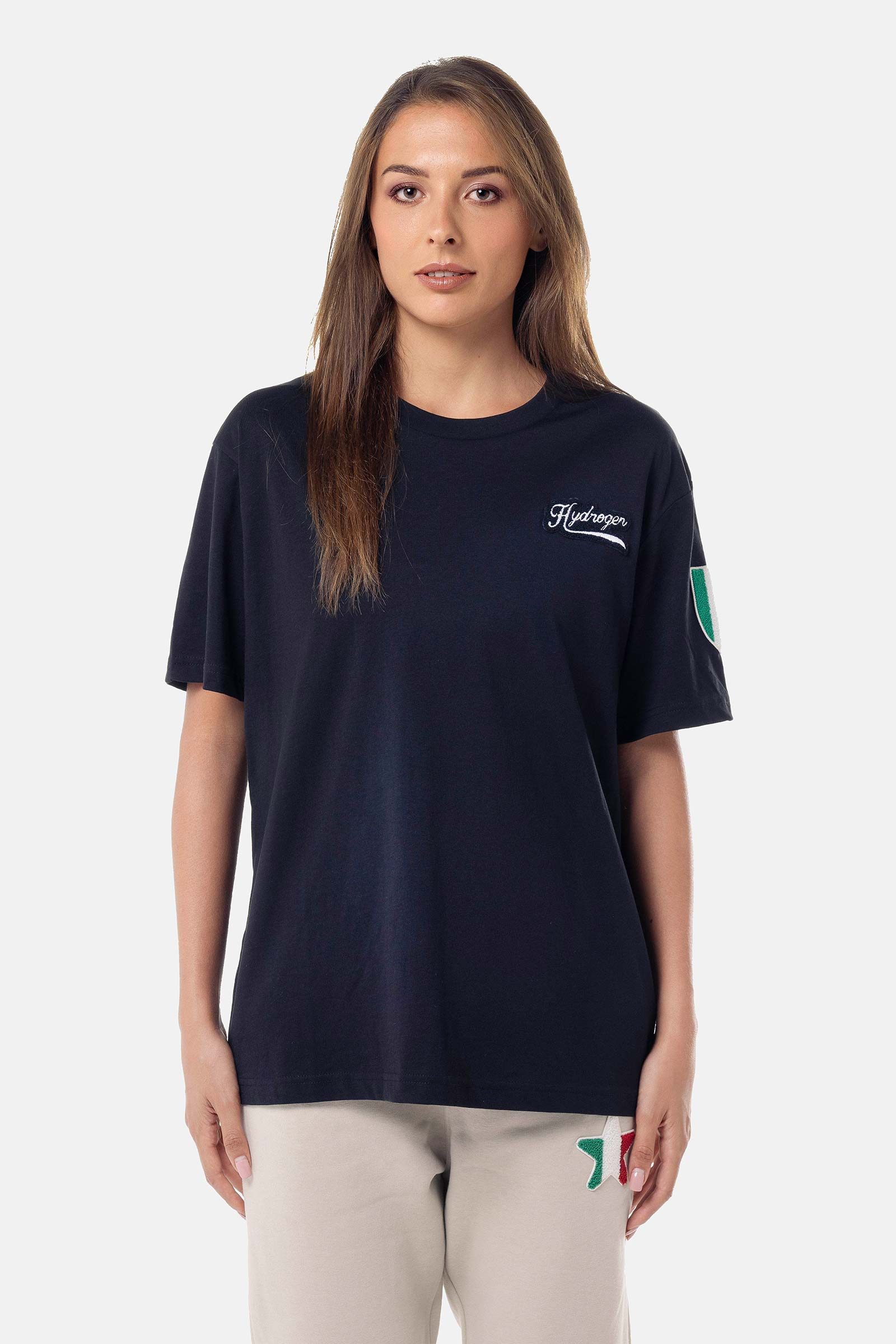 SHIELD T-SHIRT - BLACK - Hydrogen - Luxury Sportwear