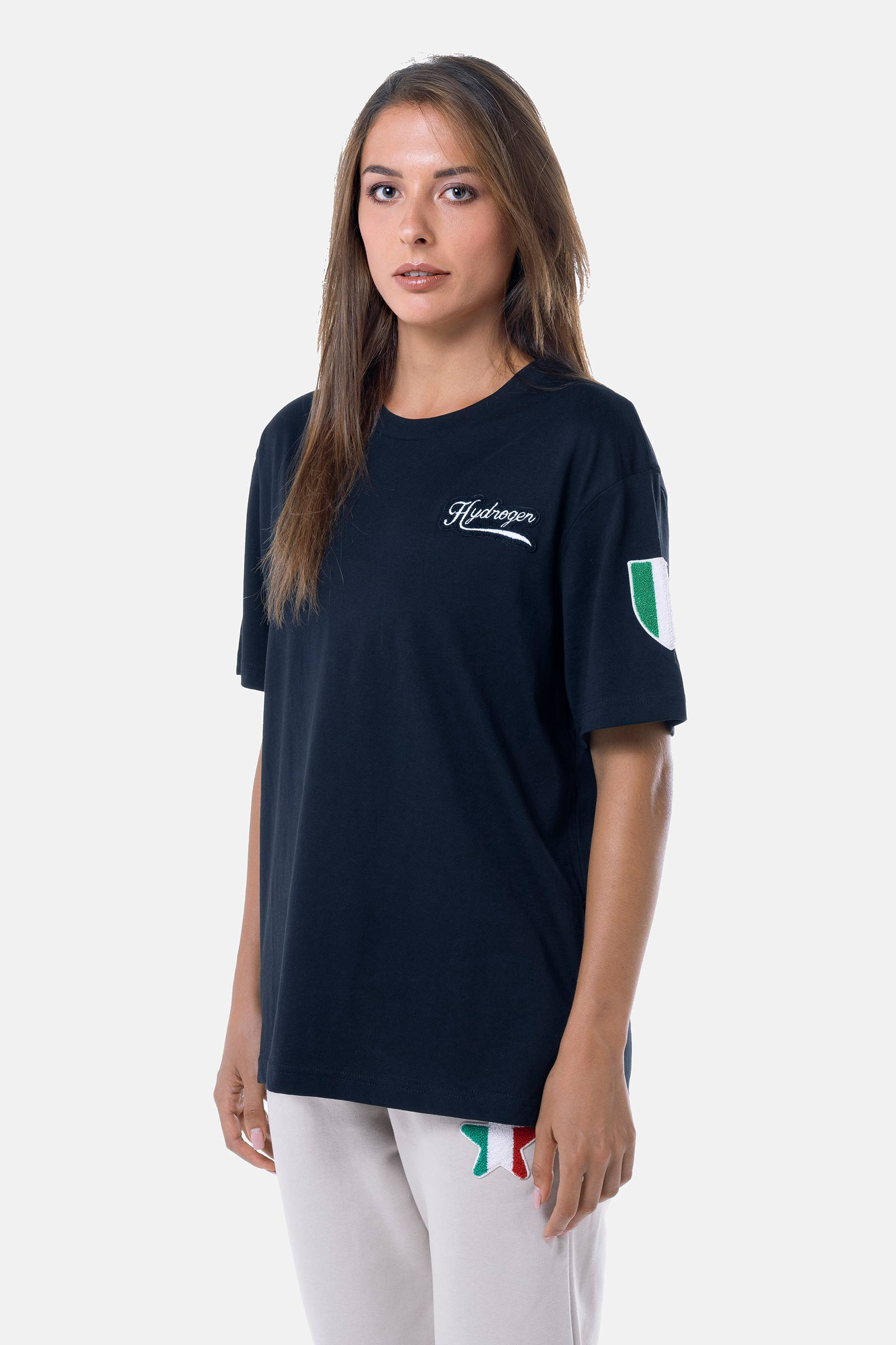 SHIELD T-SHIRT - BLACK - Hydrogen - Luxury Sportwear