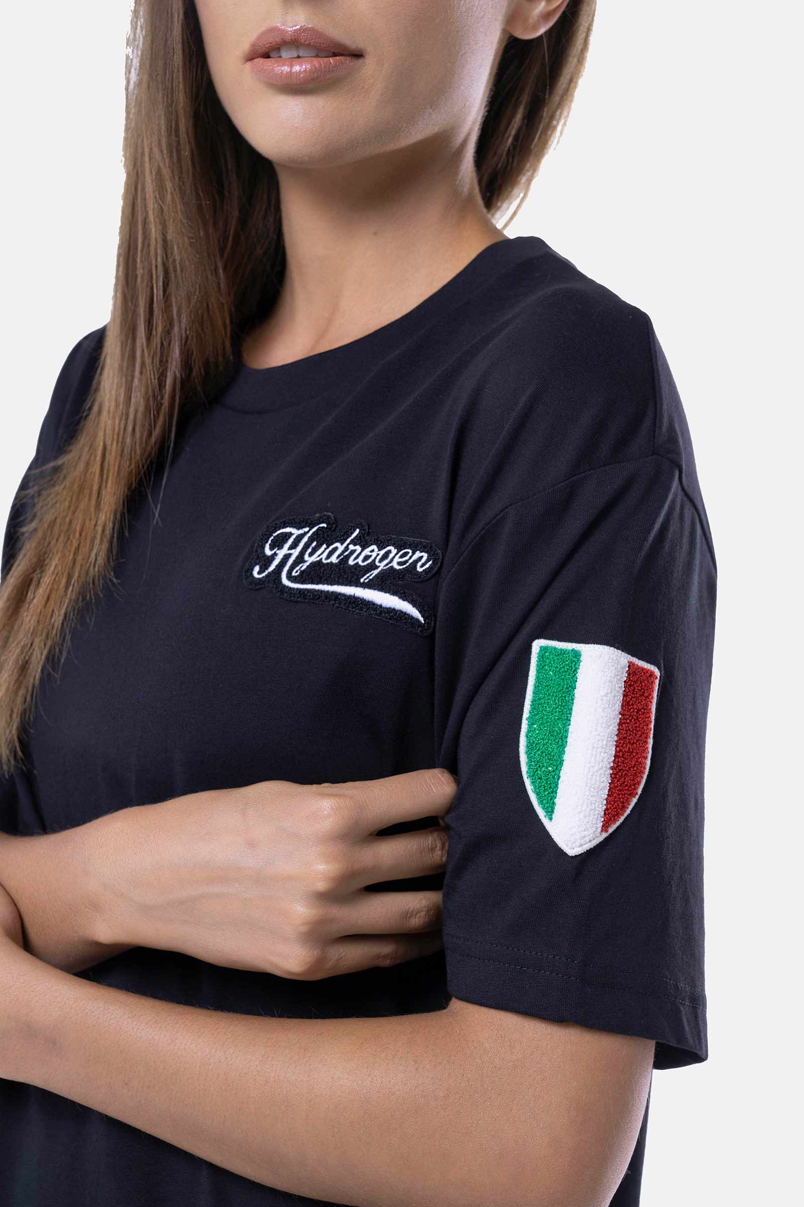 SHIELD T-SHIRT - BLACK - Hydrogen - Luxury Sportwear