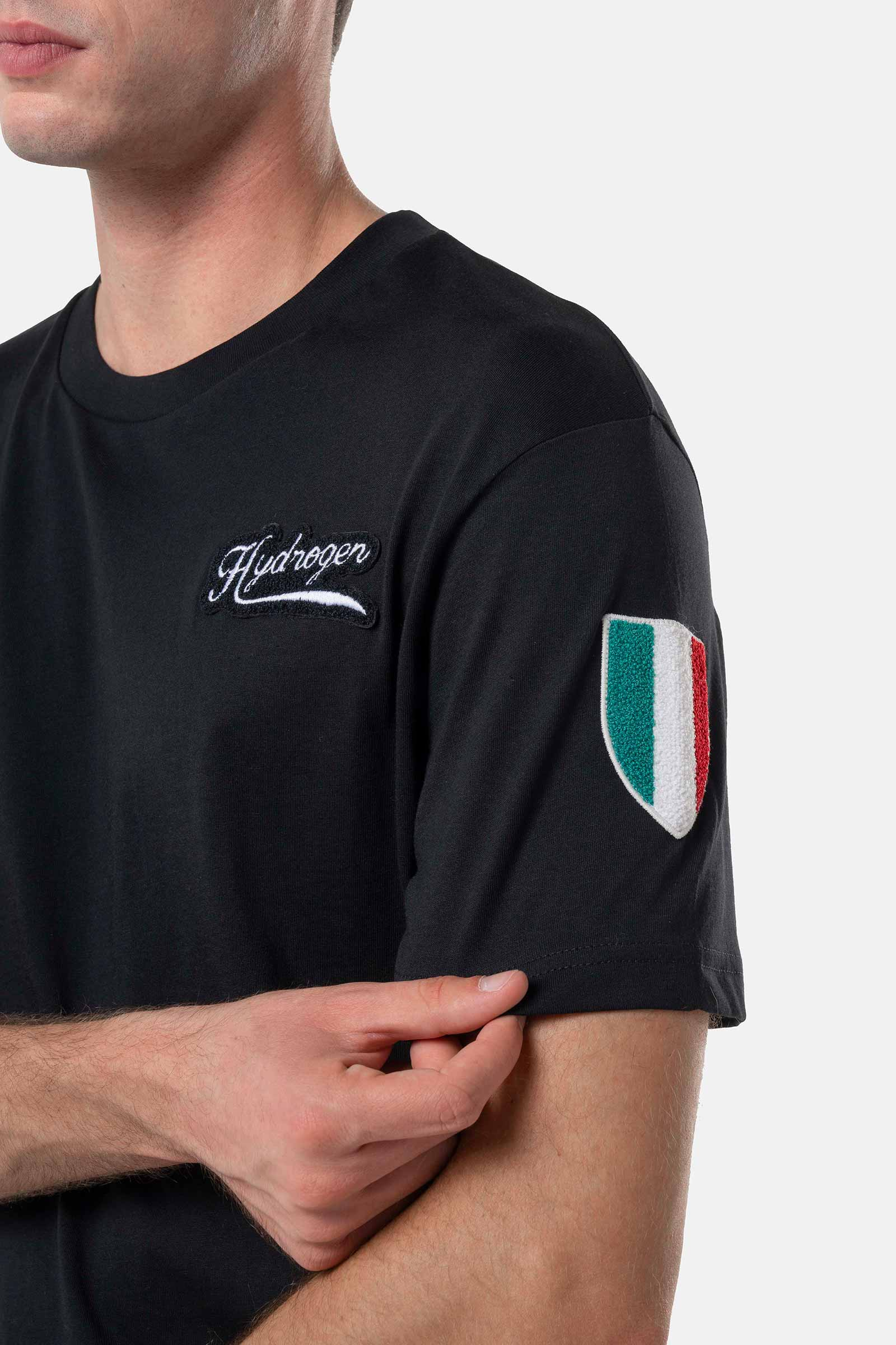 SHIELD T-SHIRT - BLACK - Hydrogen - Luxury Sportwear