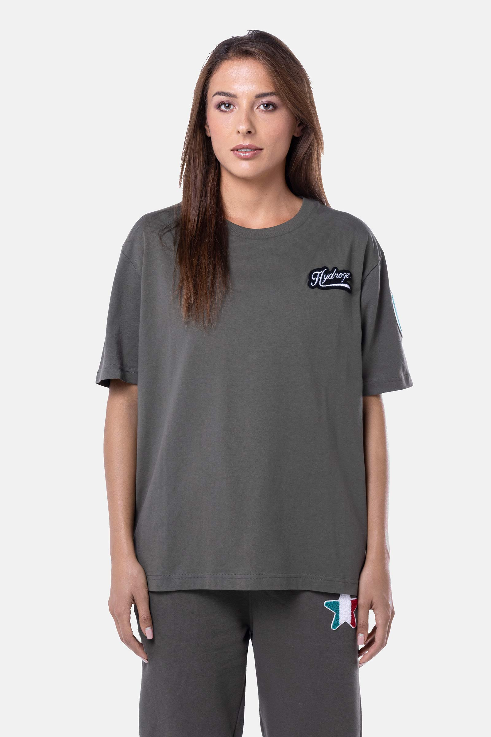 SHIELD T-SHIRT - GREEN - Hydrogen - Luxury Sportwear