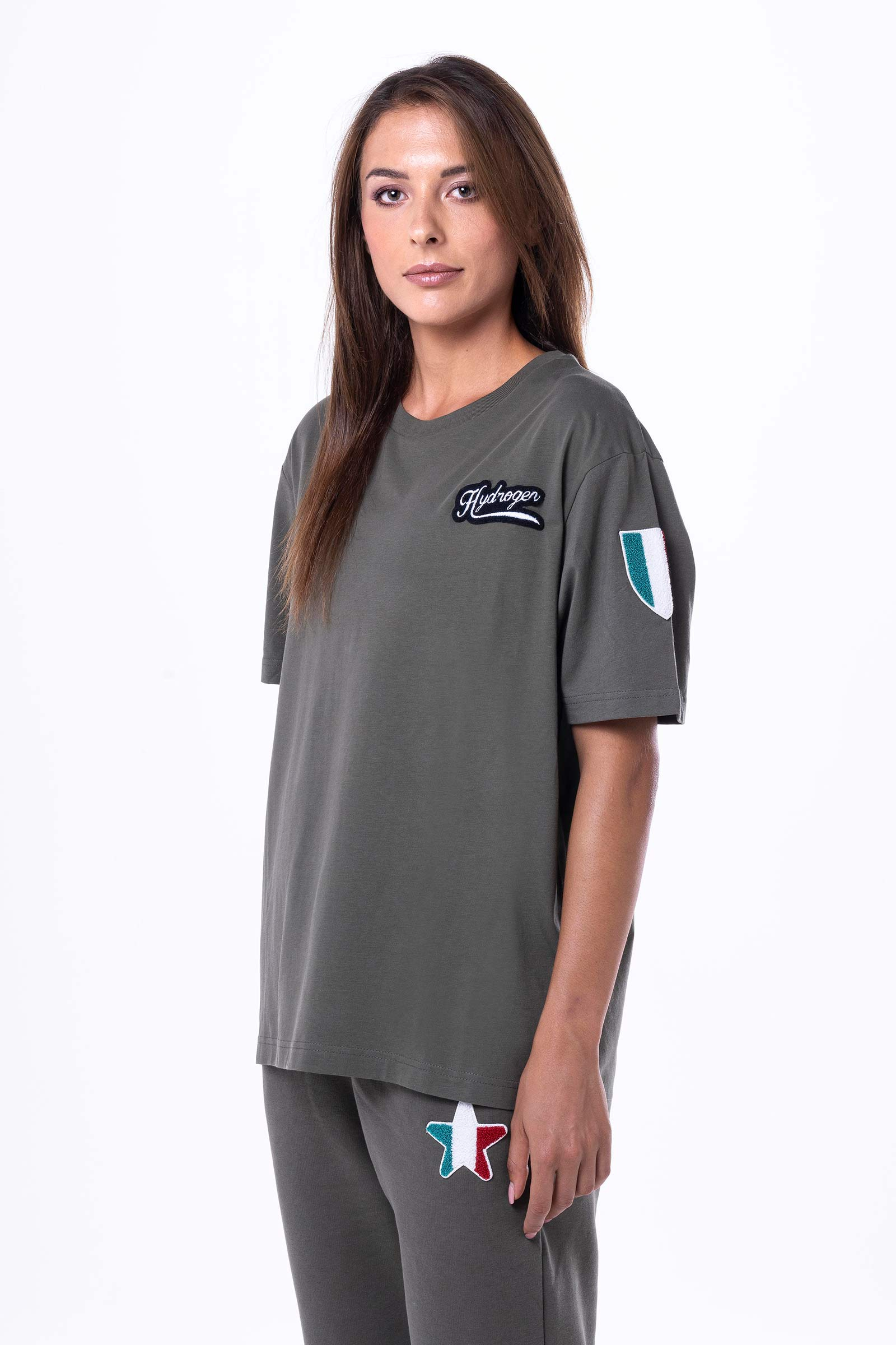 SHIELD T-SHIRT - GREEN - Hydrogen - Luxury Sportwear