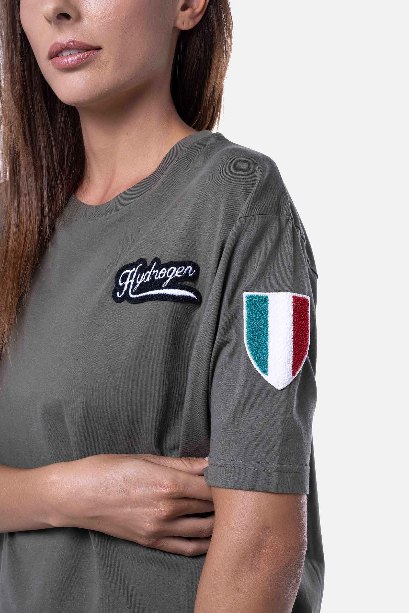 SHIELD T-SHIRT - GREEN - Hydrogen - Luxury Sportwear
