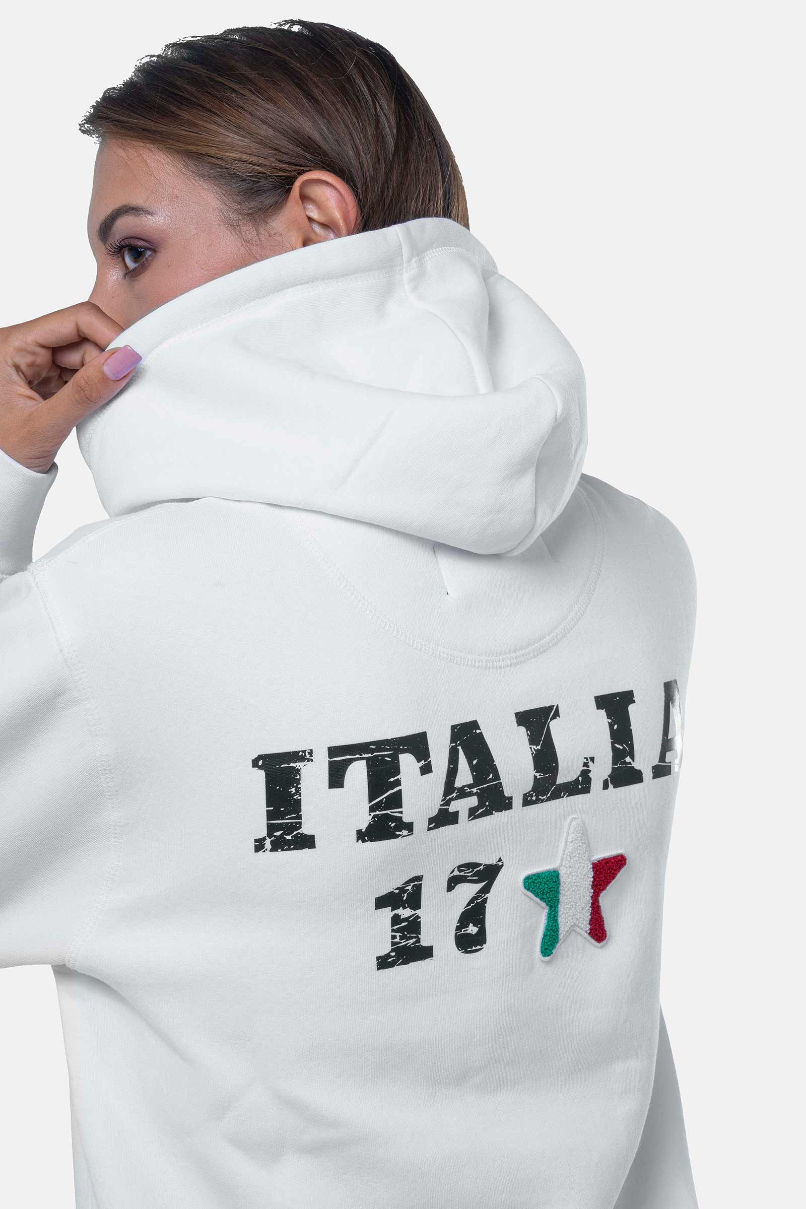 ITALIA 17 HOODIE - WHITE - Hydrogen - Luxury Sportwear