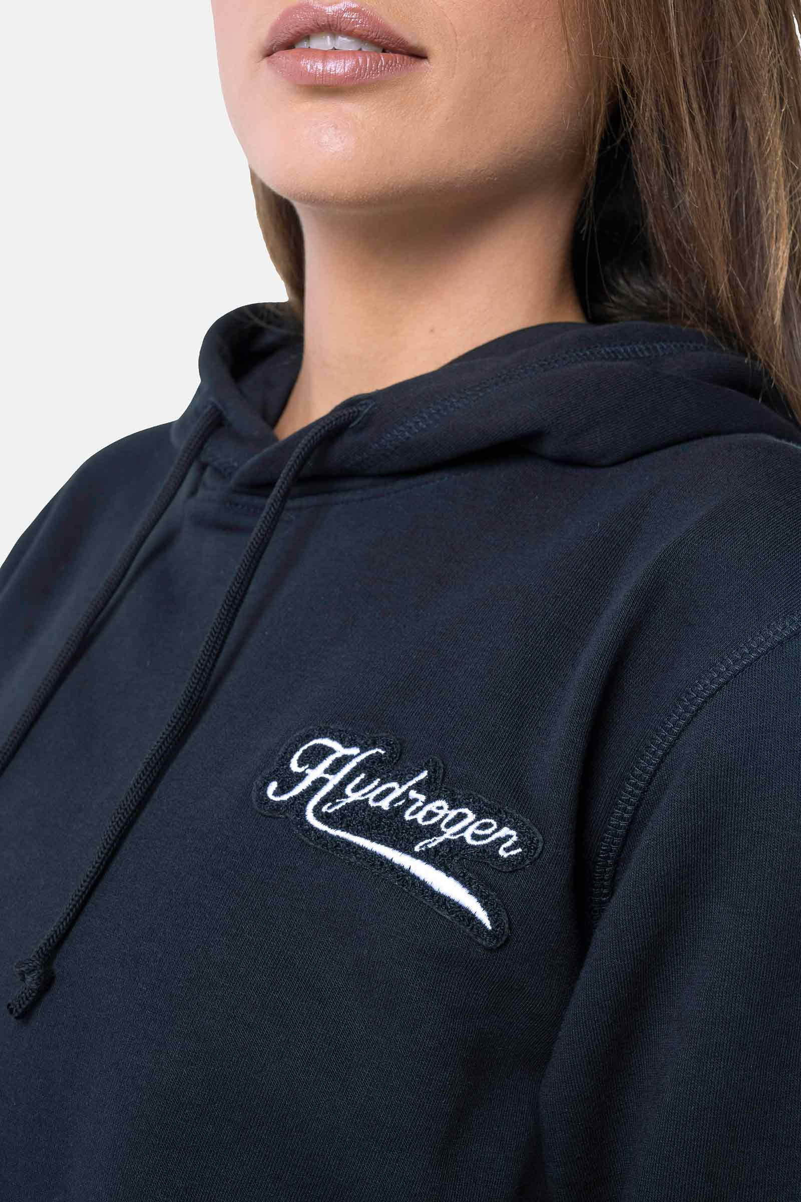 FELPA ITALIA CON CAPPUCCIO - BLACK - Abbigliamento sportivo | Hydrogen