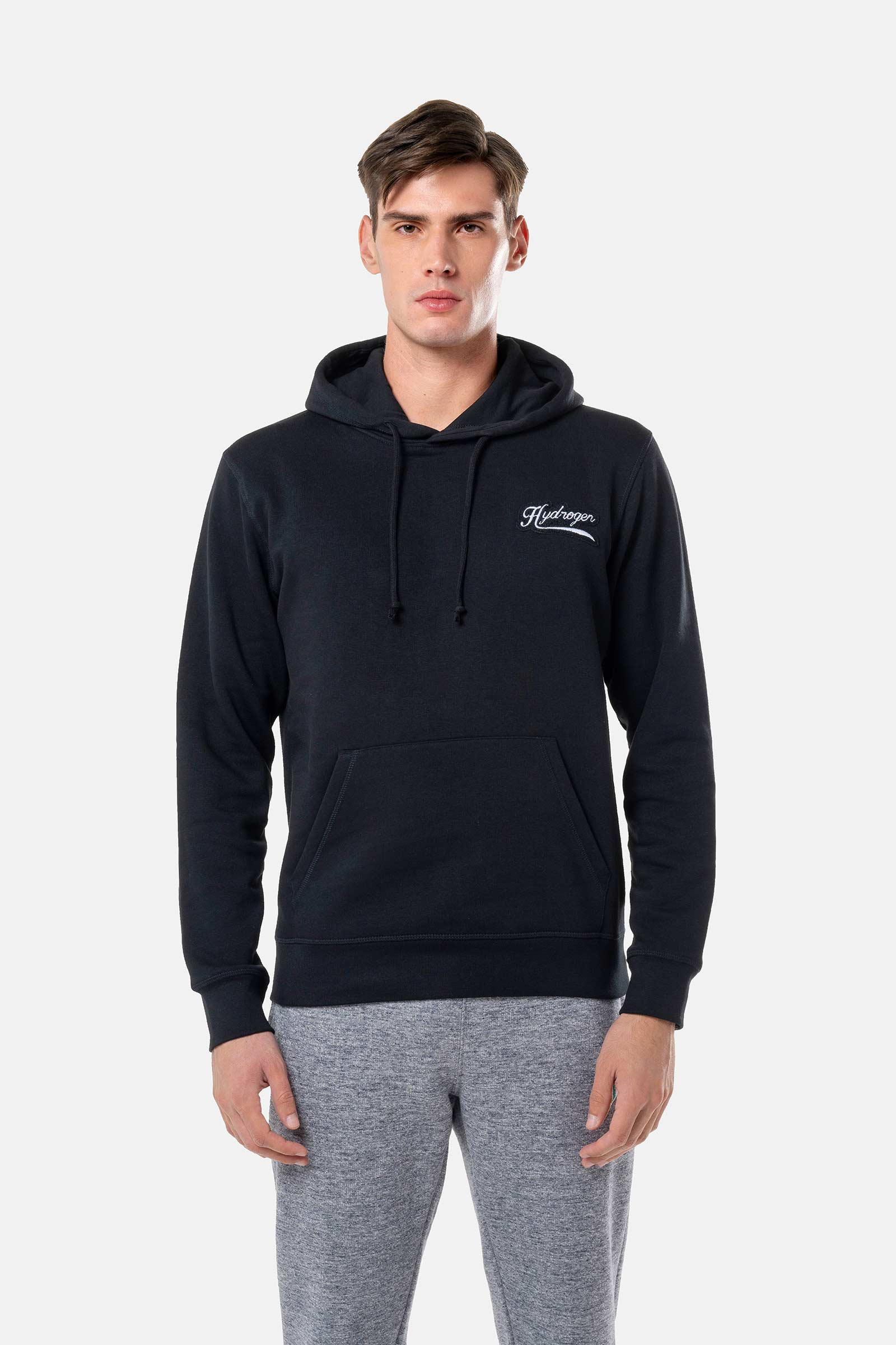ITALIA 17 HOODIE - BLACK - Hydrogen - Luxury Sportwear
