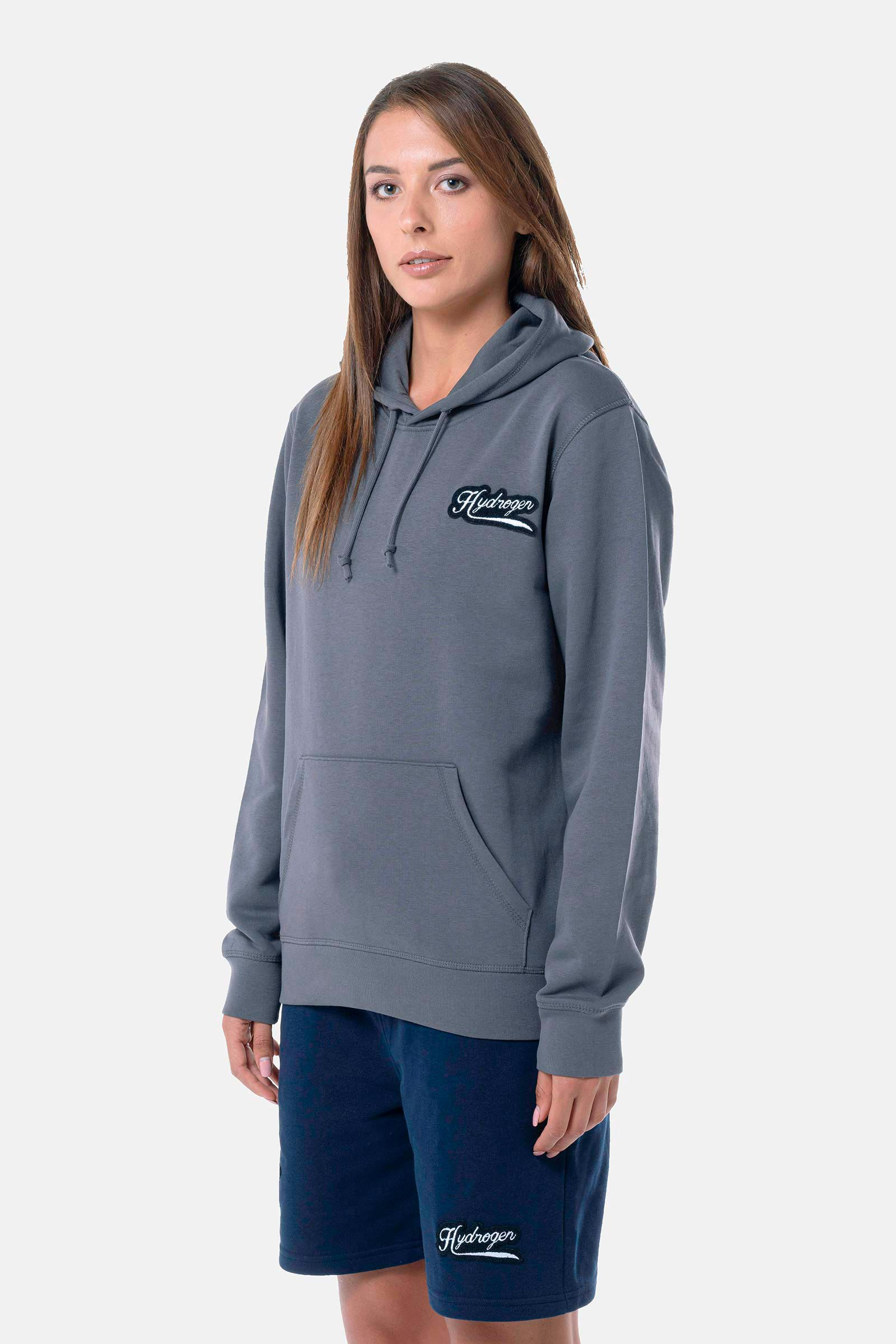 ITALIA 17 HOODIE - GREY - Hydrogen - Luxury Sportwear